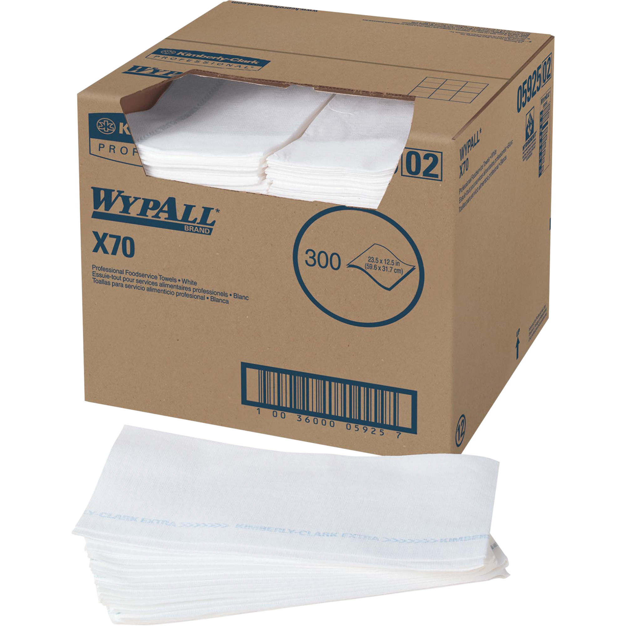 Essuie-tout X70 pour le service alimentaire, Spécialisé, 23-1/2" lo x 12-1/2" la