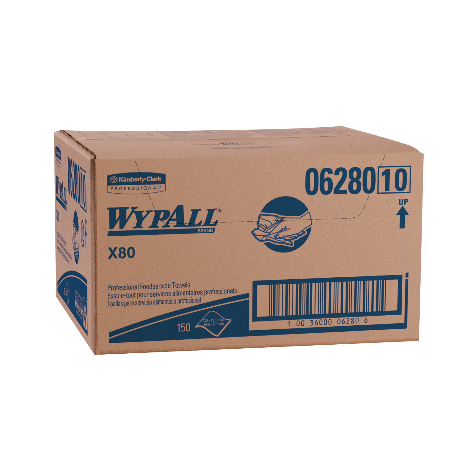 Essuie-tout X80 pour le service alimentaire, Spécialisé, 12" lo x 23-1/2" la
