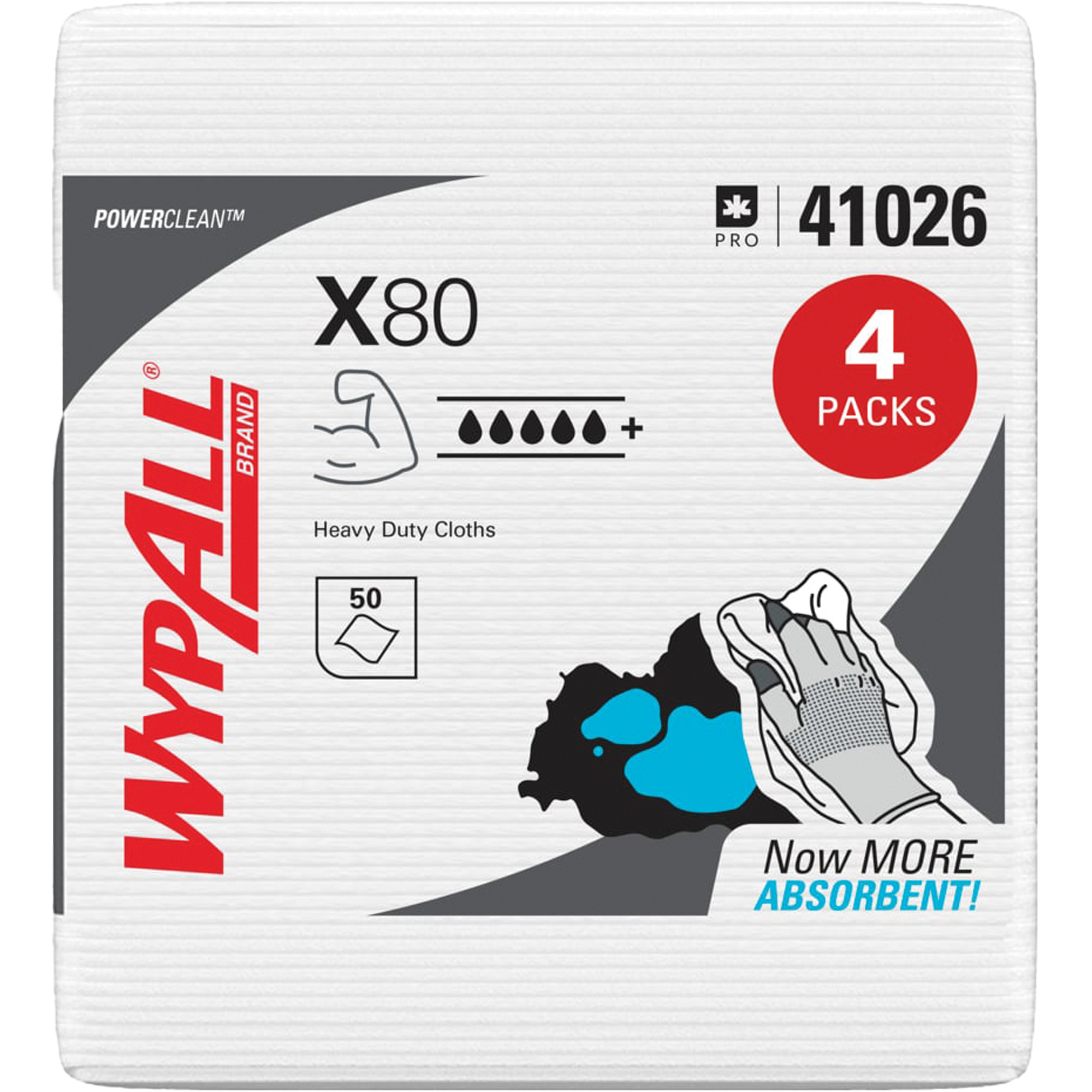 Essuie-tout X80, Robuste, 12-1/2" lo x 12" la