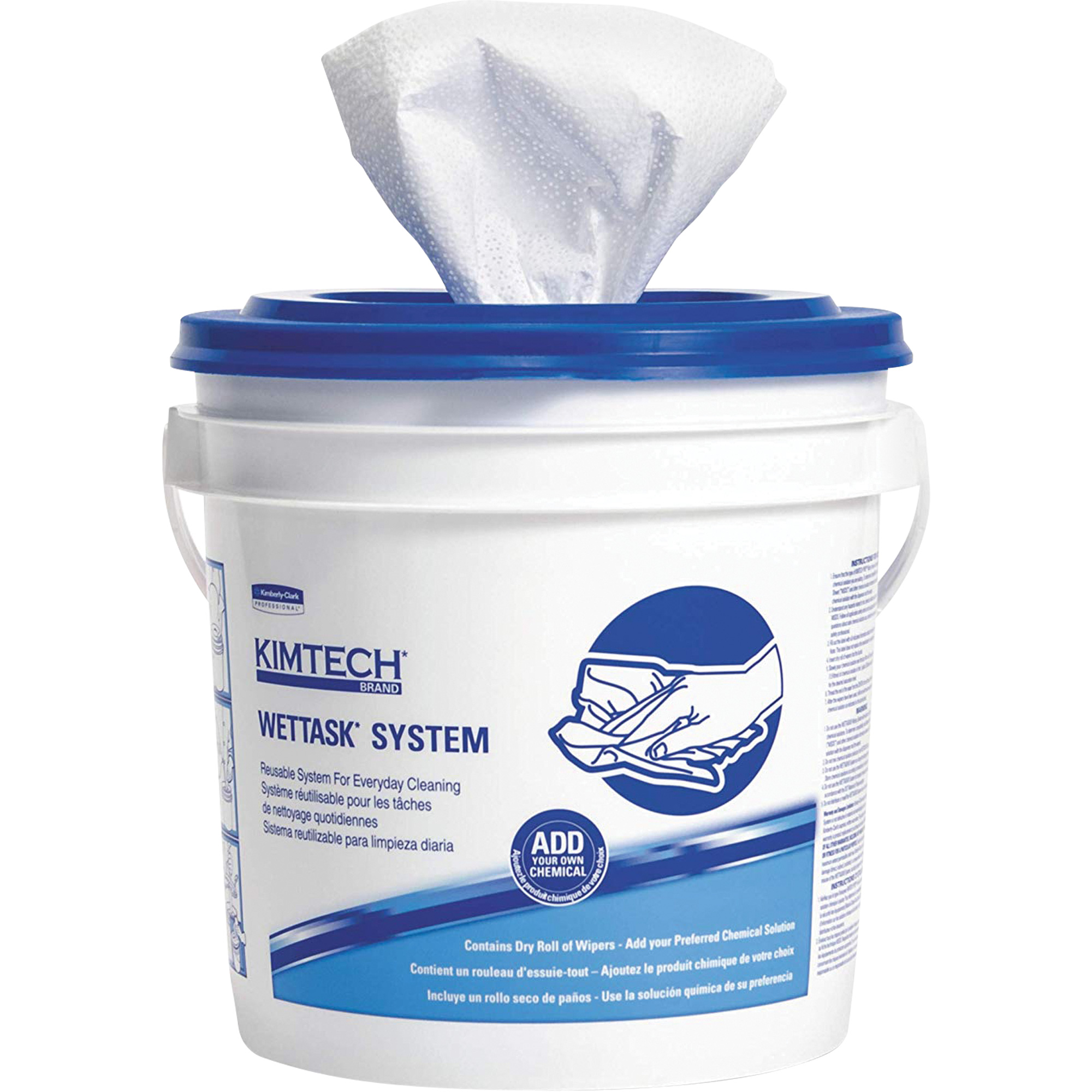 Lingettes désinfectantes & assainissantes KimTechMC WetTaskMC, Spécialisé, 12" lo x 12-1/2" la