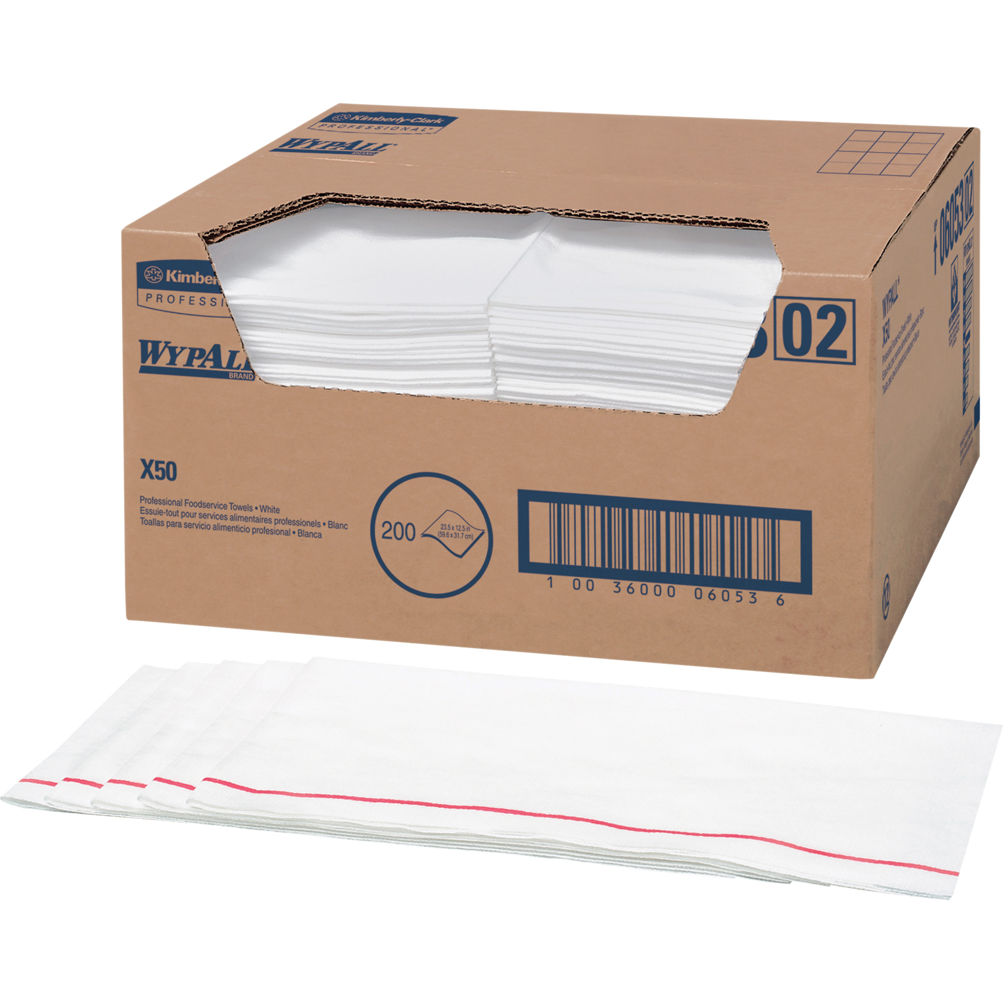Lingettes pour service alimentaire X50, Robuste/Spécialisé, 23-1/2" lo x 12-1/2" la