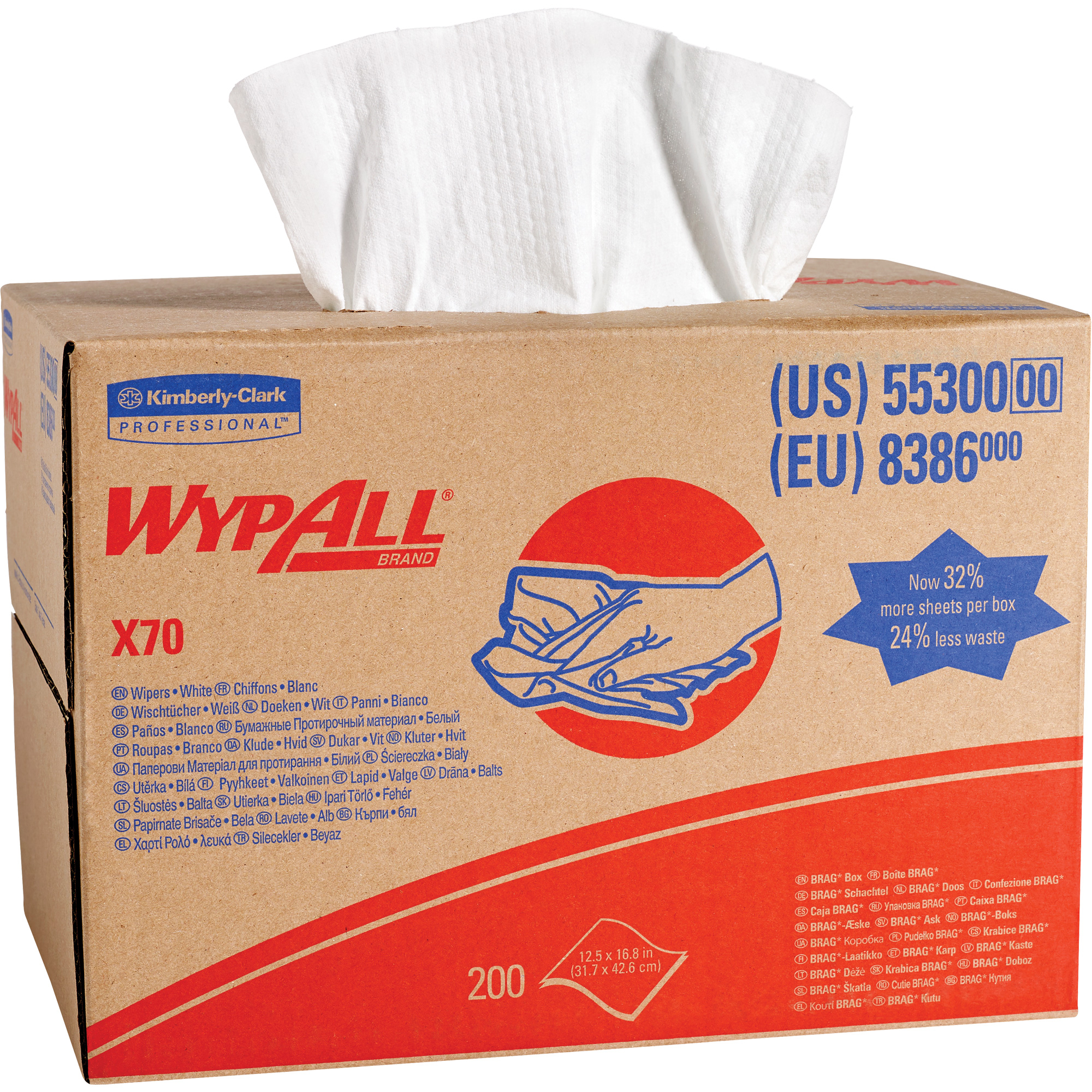Lingettes X70, Robuste, 16-6/8" lo x 11" la
