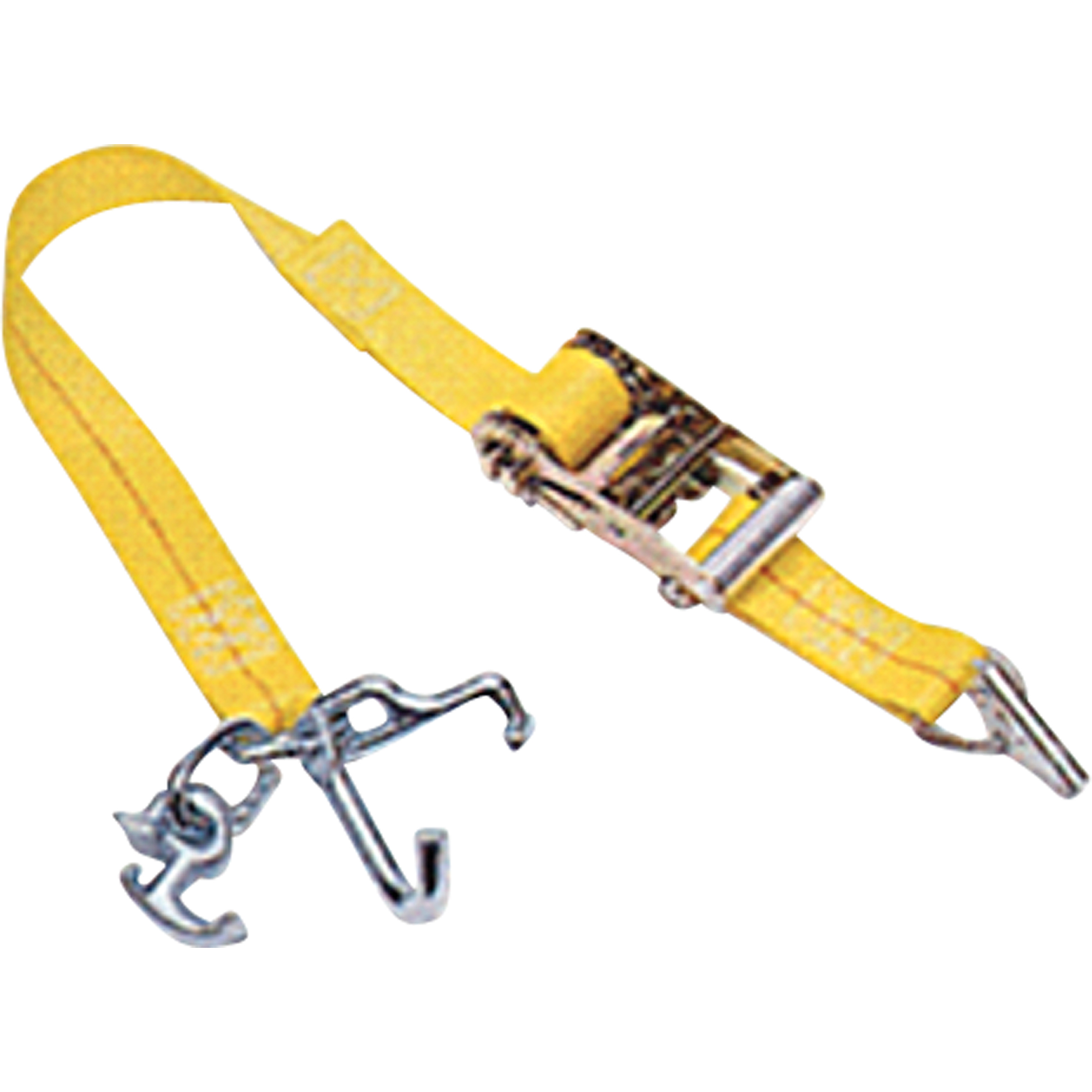 Tendeurs d'arrimage pour voitures avec verrou universel, Rochet, 2" la x 7' lo, Charge d'utilisation 1367 lb (620 kg)