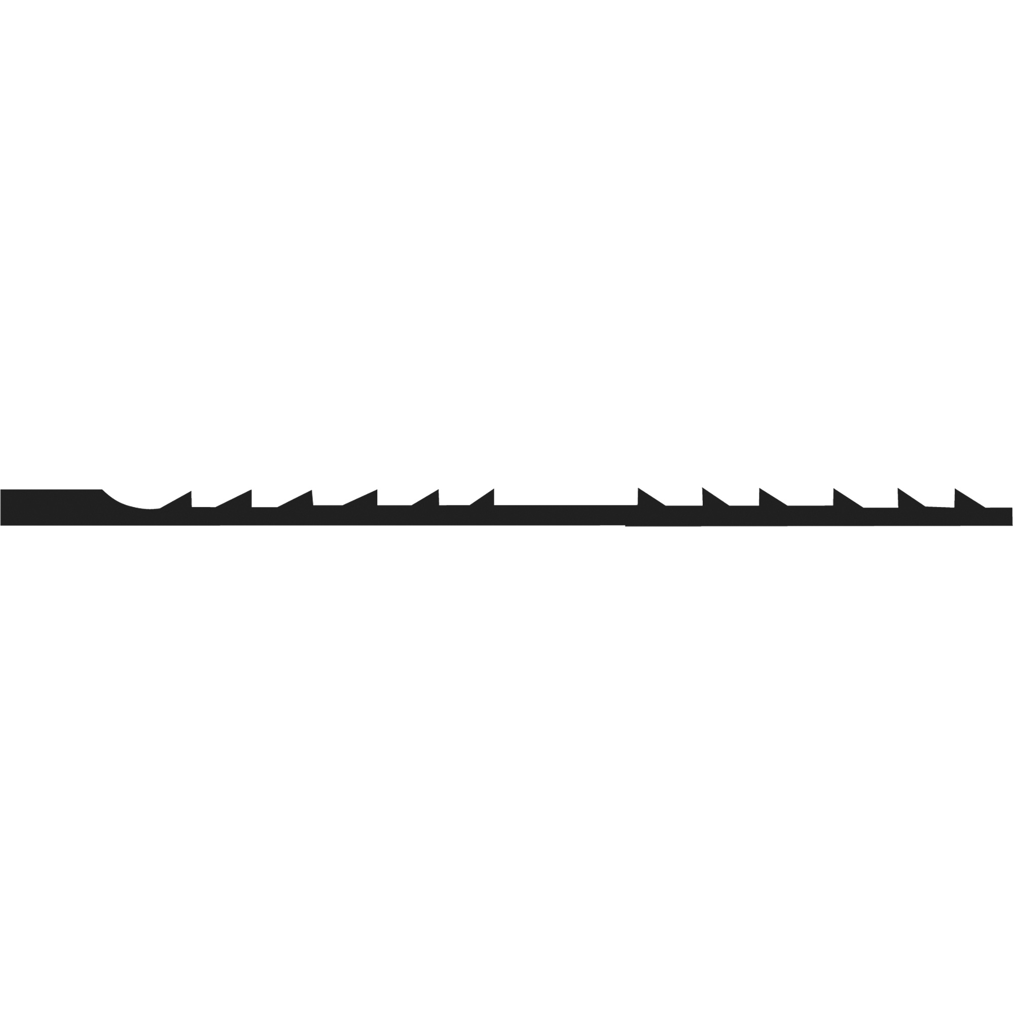 12 lames de scie à chantourner meulé avec précision, Coupe spirale, 0,037" la x 5" lo, 13 dents par pouce