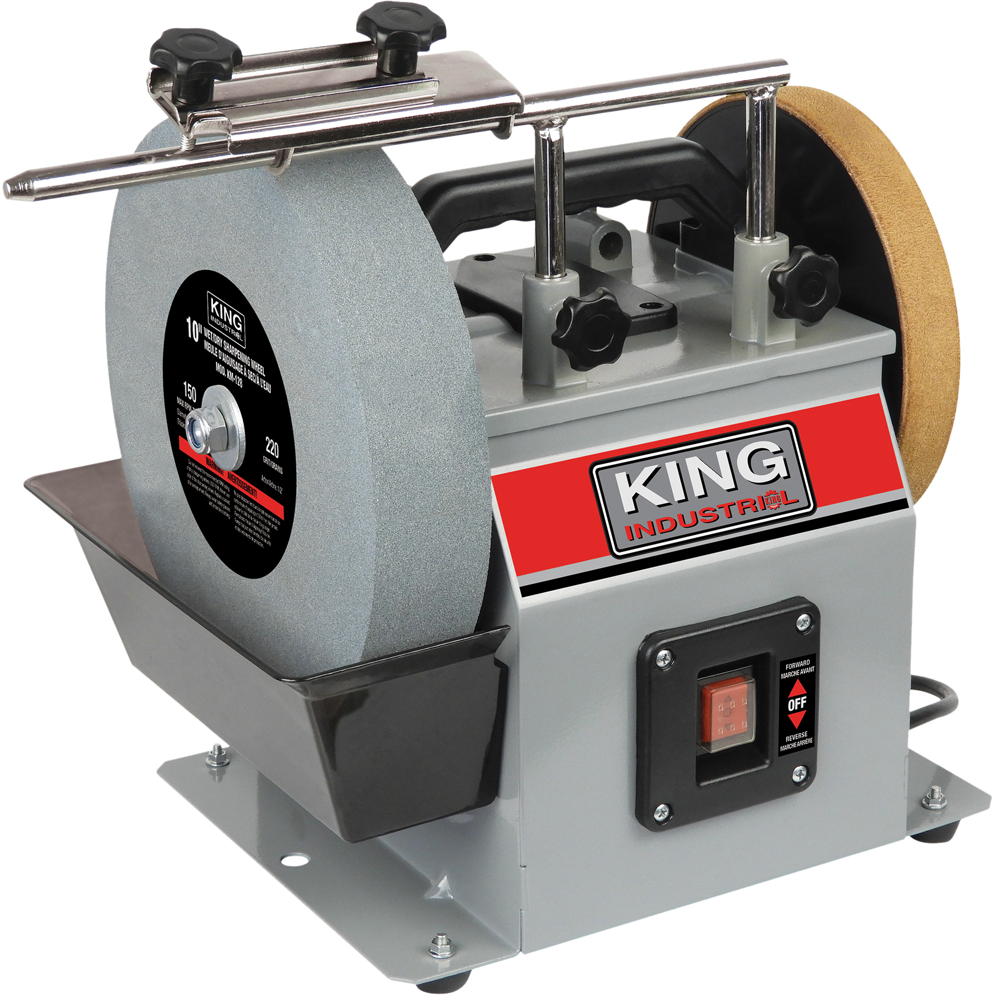 Affûteuse sèche-humide, Dia de roue 10", 1/4 CV, 115 tr/min