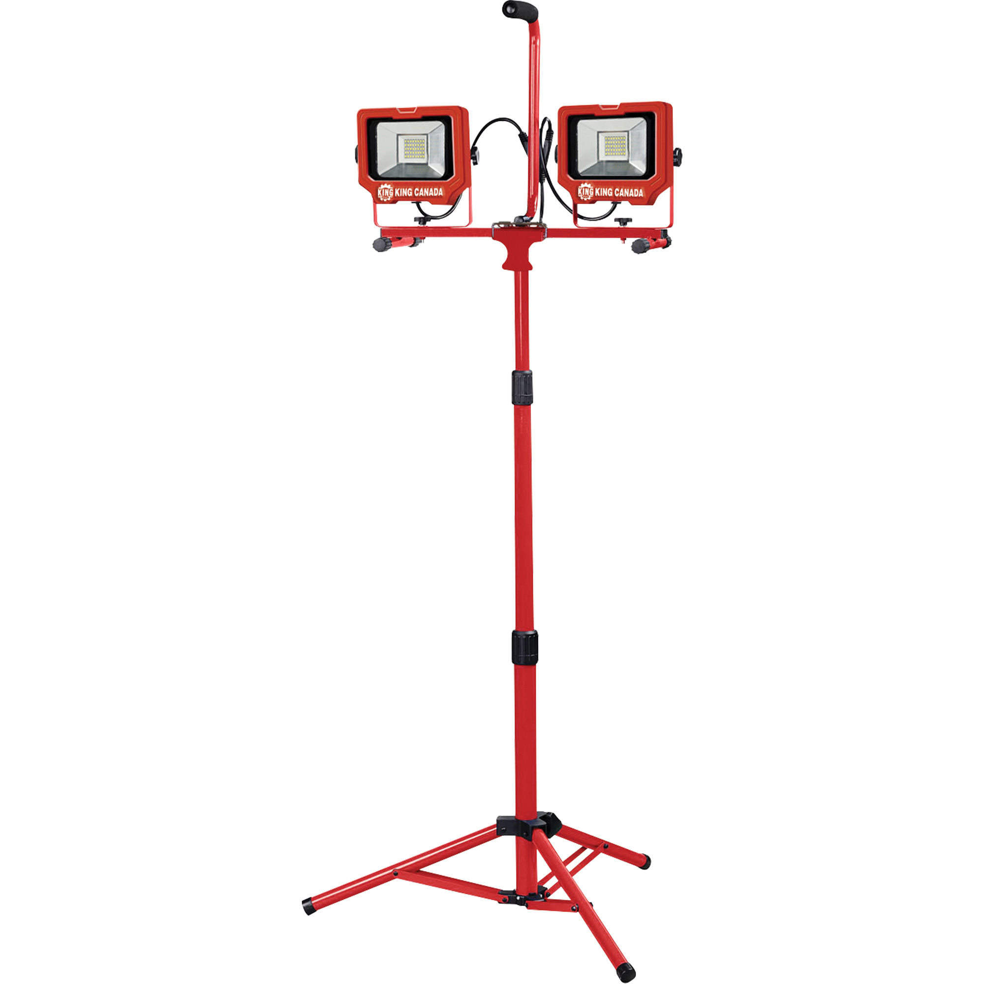 Baladeuses jumelées avec trépied, DEL, 40 W, 6000 lumens, Boîtier en Aluminium