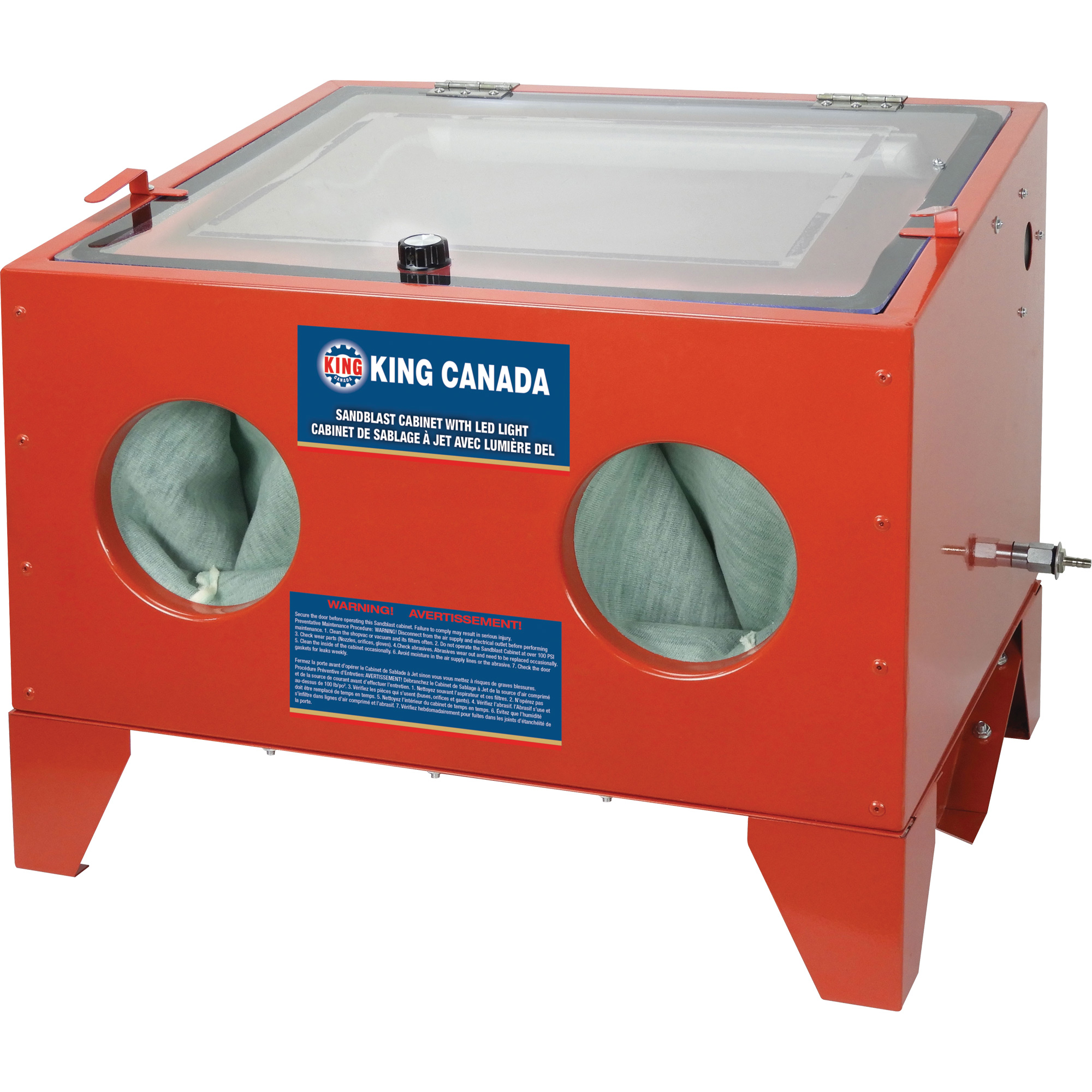 Cabinet de sablage à jet, Pression