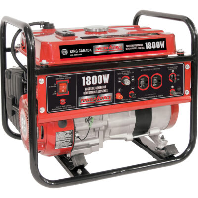 Génératrice à l’essence, 1800 W de surtension, 1400 W nominale, 120 V, Réservoir de 7 L