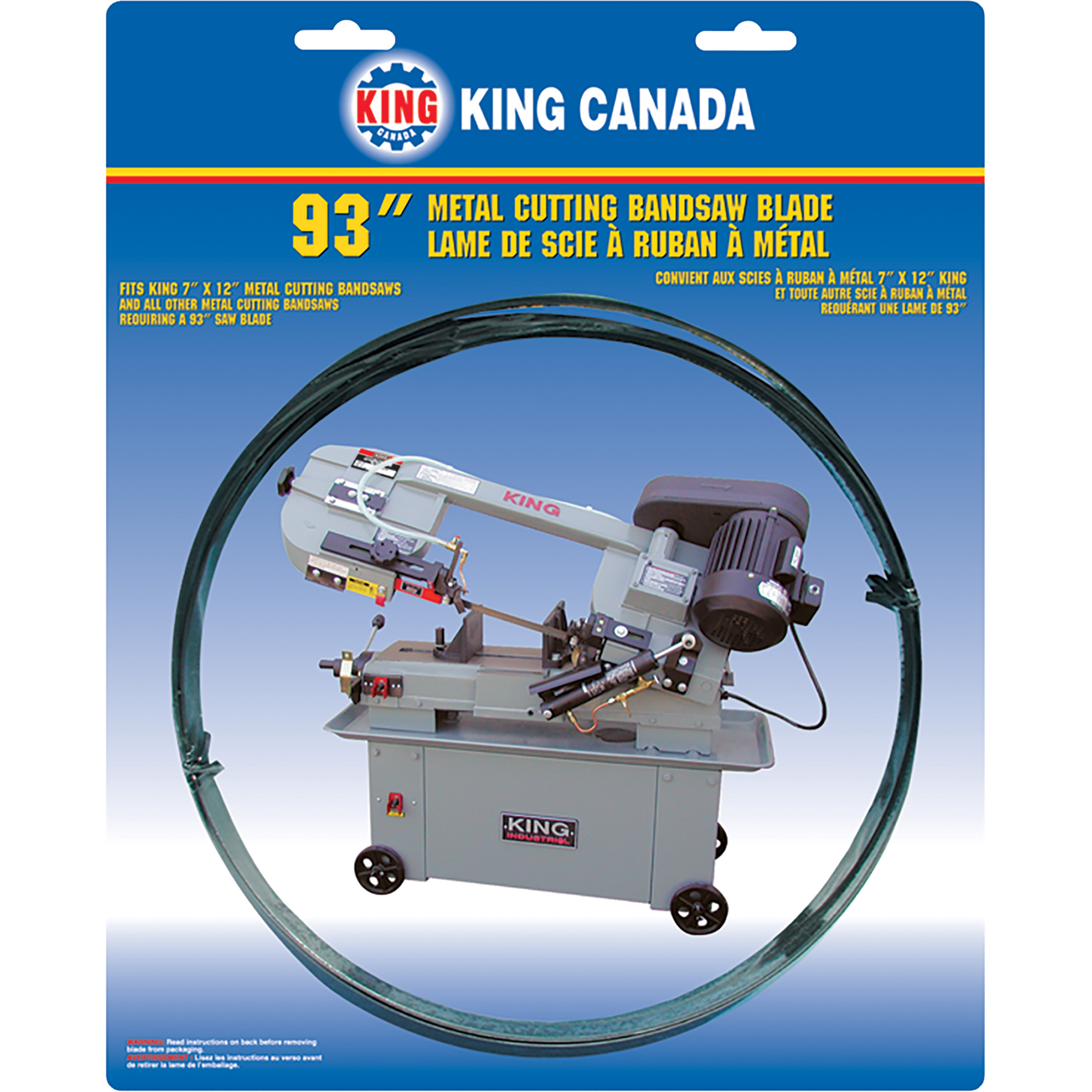 Lame de scie à ruban pour usage général, Bimétal, 93" lo x 3/4" la x Épaisseur 0,032", 10-14 dents par pouce