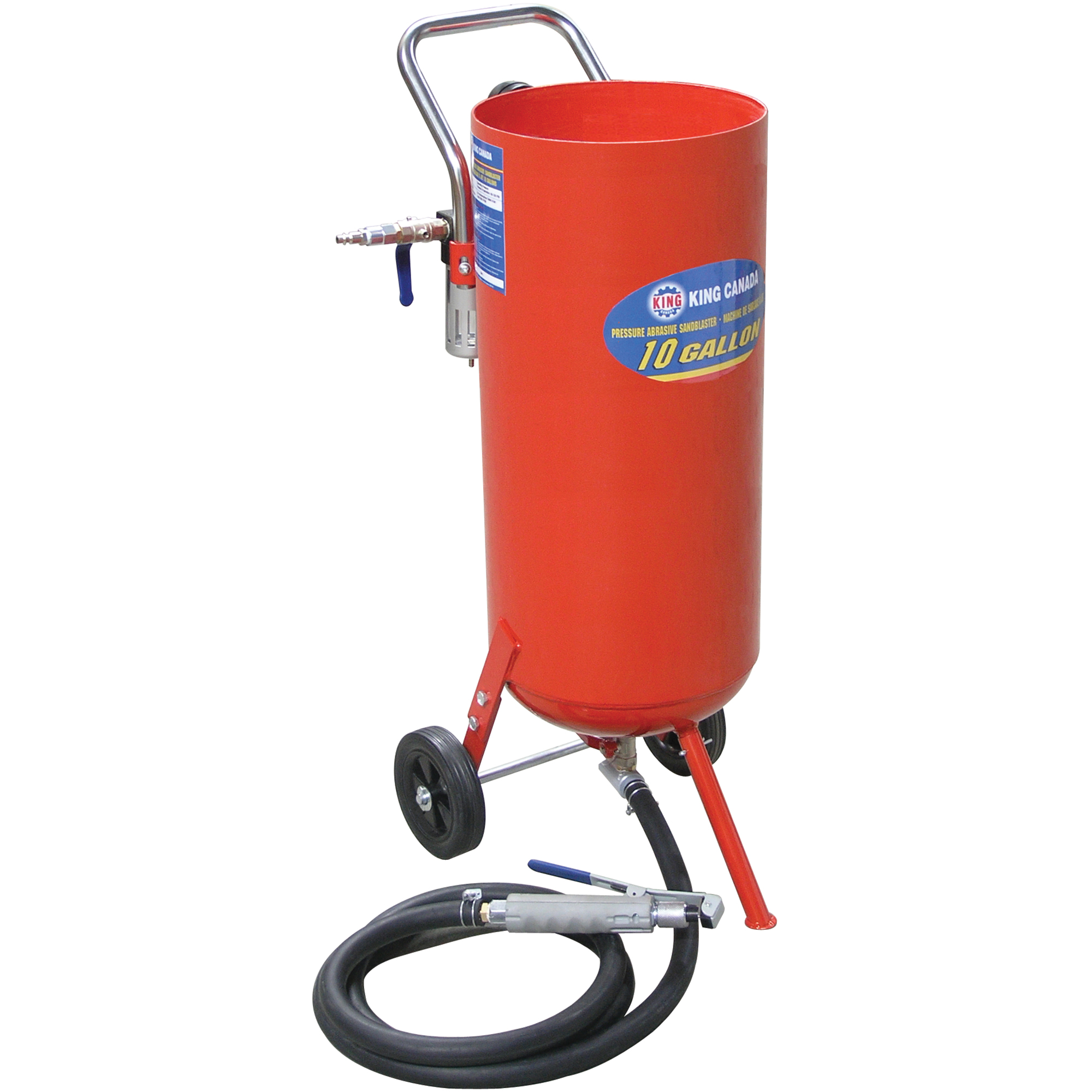 Machines de sablage à jet, 6-25 pi³/min, Réservoir de 8,3 gal. (10 gal. US)