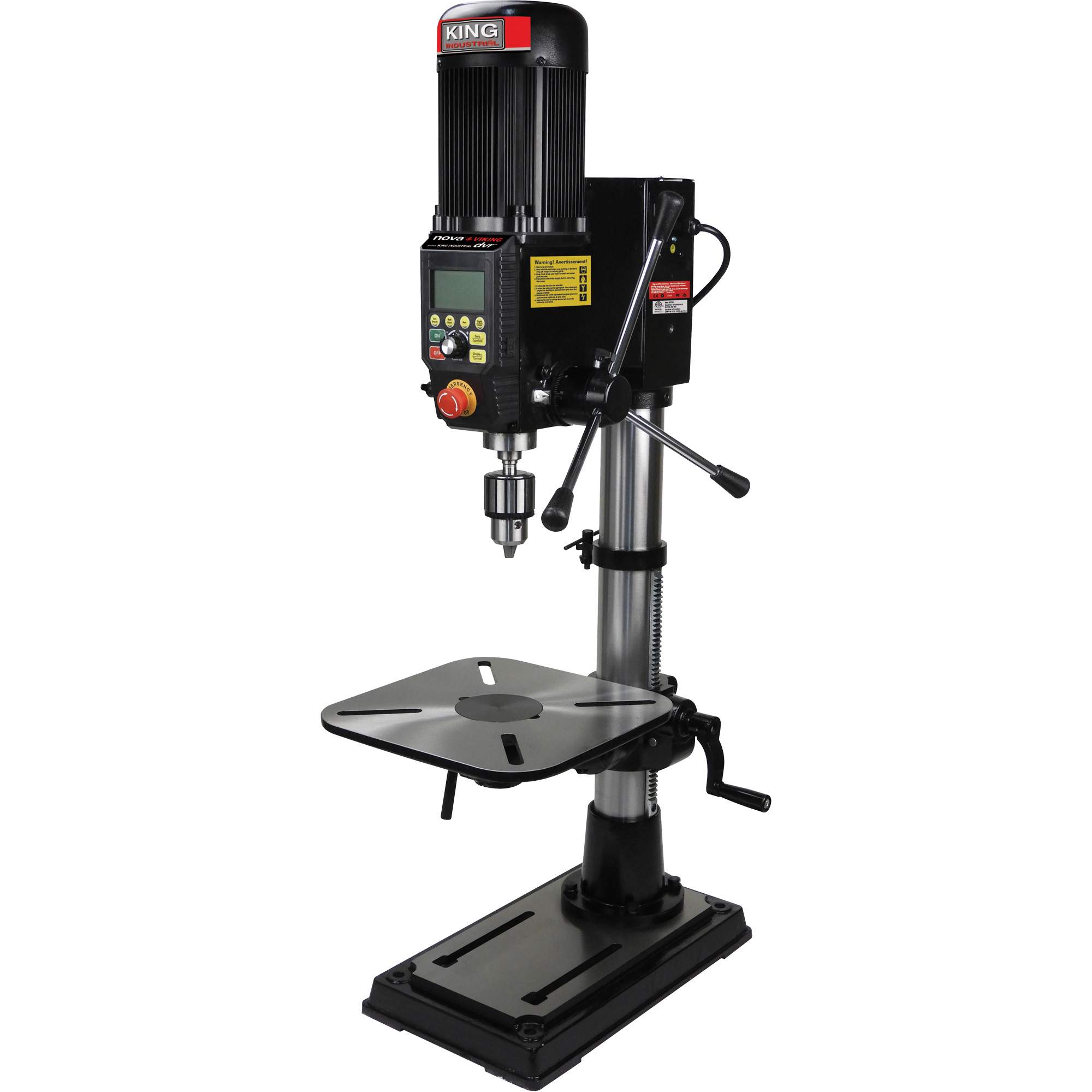 Perceuse à colonne Benchtop DVR, 16", Mandrin 5/8", 3000 tr/min