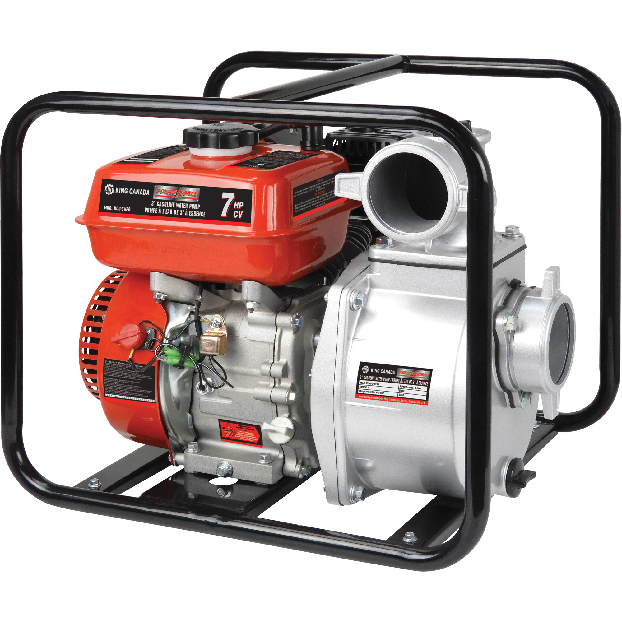 Pompe à eau à essence, 196 cc, LCT à 4 temps, 7,0 CV
