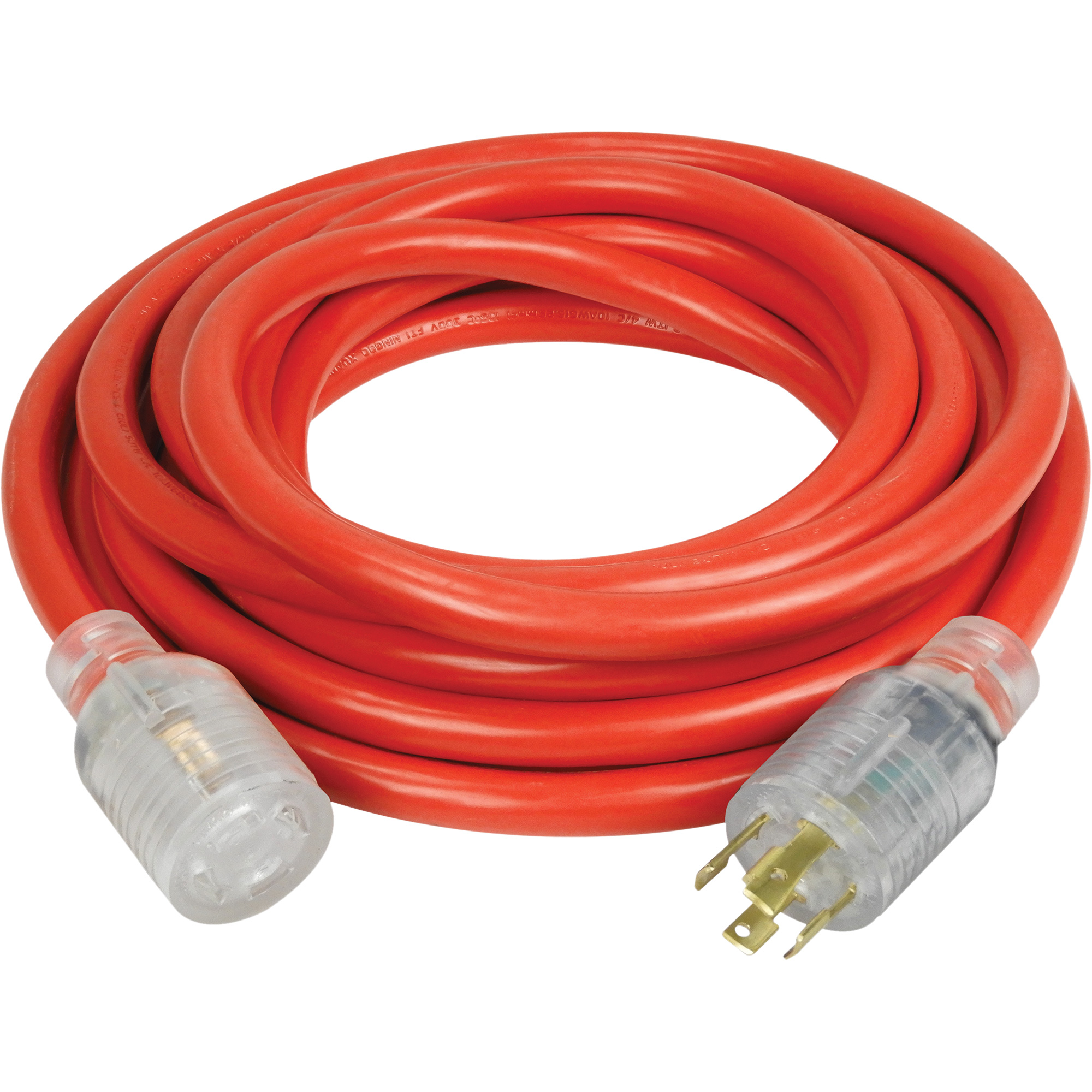 Rallonge pour génératrice à quatre prises, Extérieur, AWG 10, 30 A, 4 prise(s), 25'