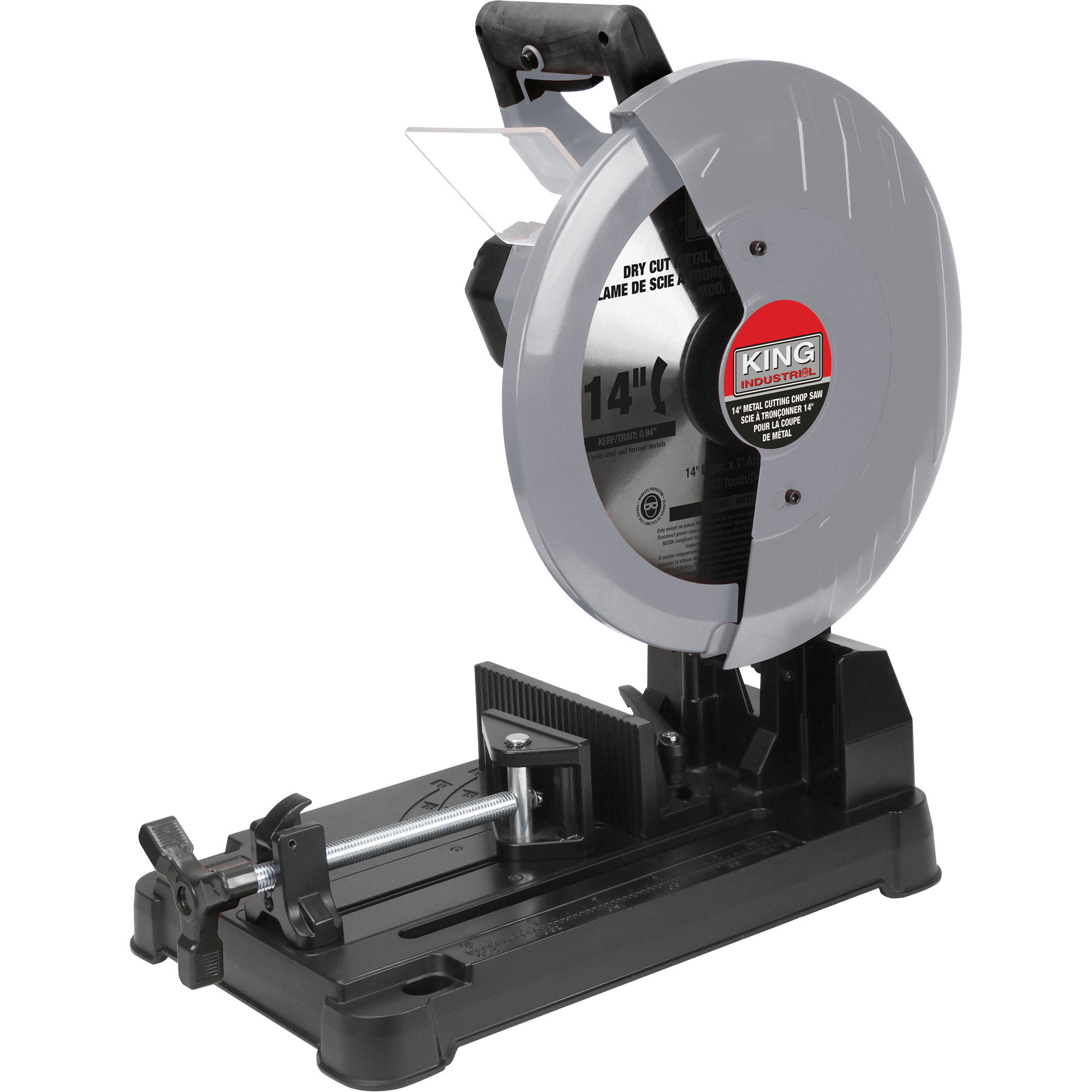 Scie à tronçonner pour métaux, 14", 1450 tr/min à vide, 120 V, 15 A