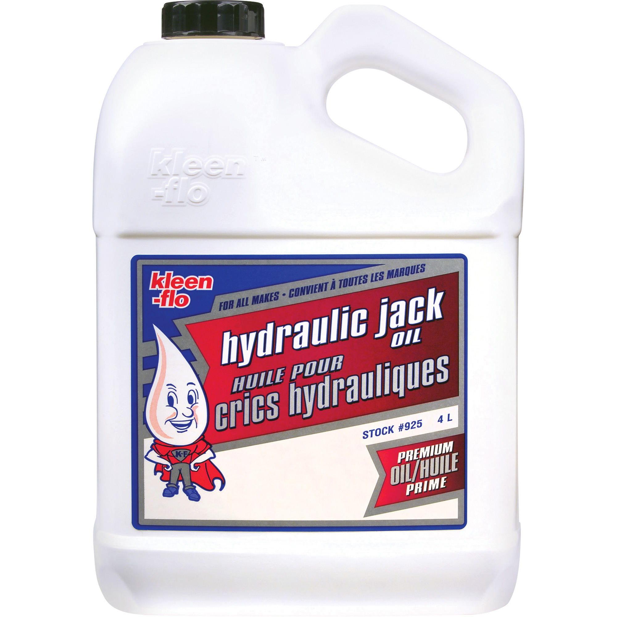 Huile hydraulique pour cric, 4 L, Cruche