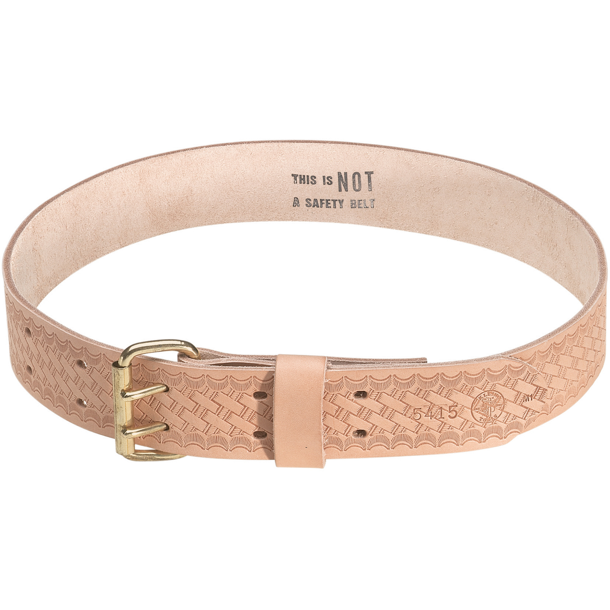 Ceinture porte-outils maroquinée robuste, Cuir, Havane