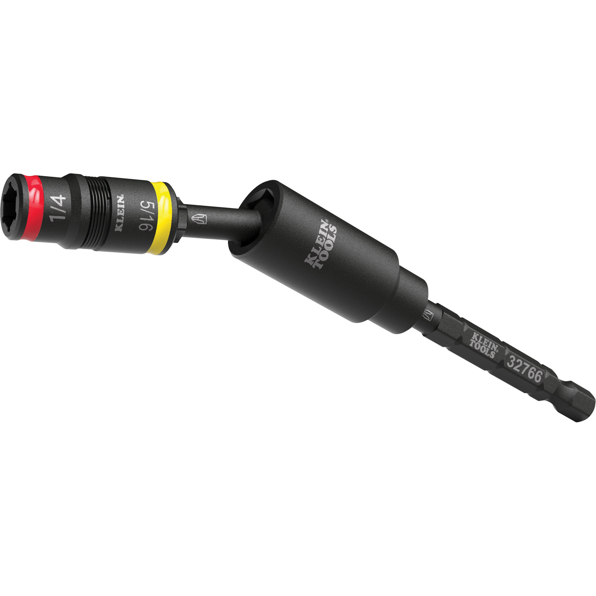 Douille réversible à impact avec adaptateur pivotant, Hexagonale, Prise 1/4", 3 mr