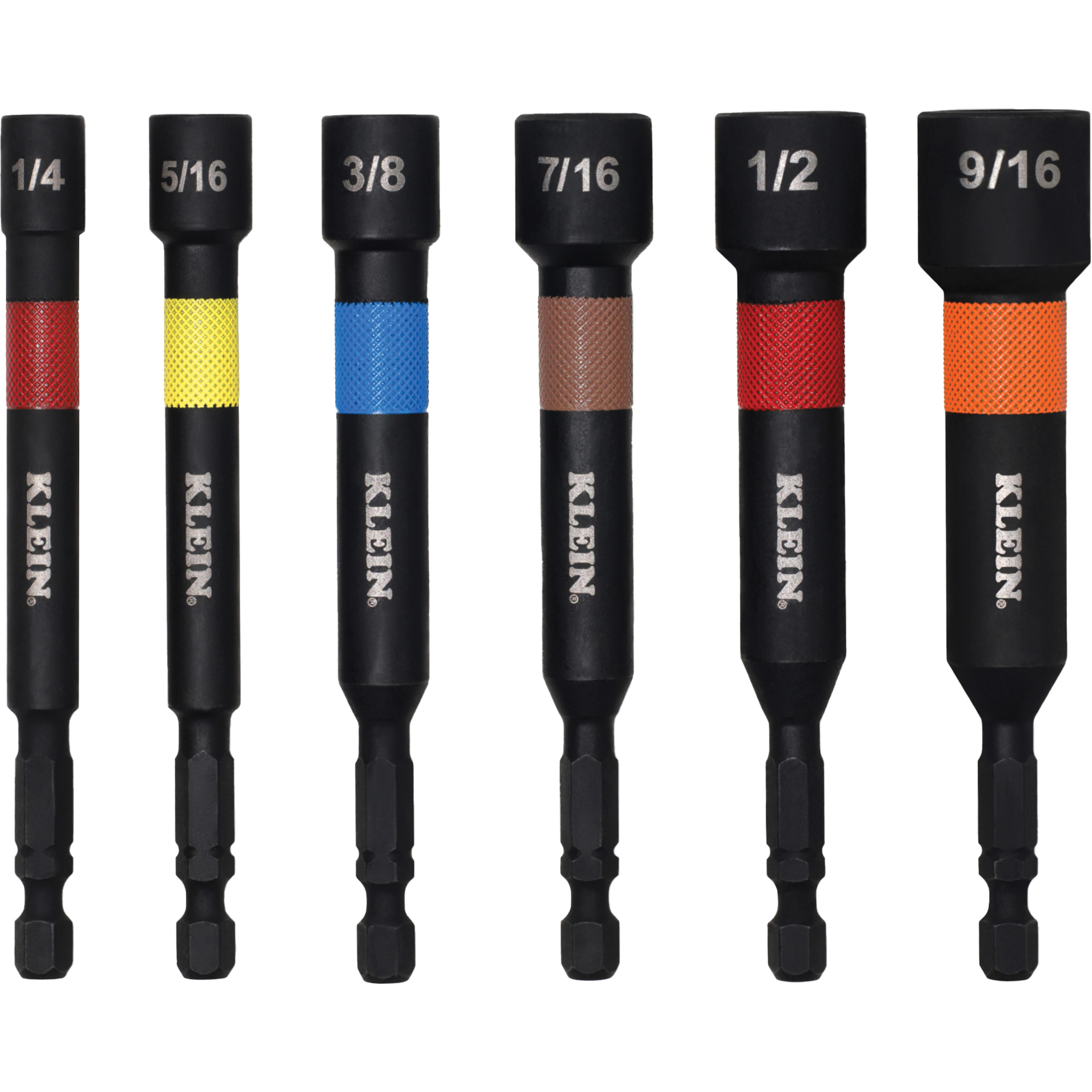 Embouts à écrous haute performance pour perceuse/visseuse, Embout 1/2"/5/16"/1/4"/3/8"/7/16"/9/16", Prise 1/4", 4" lo, Magnétique