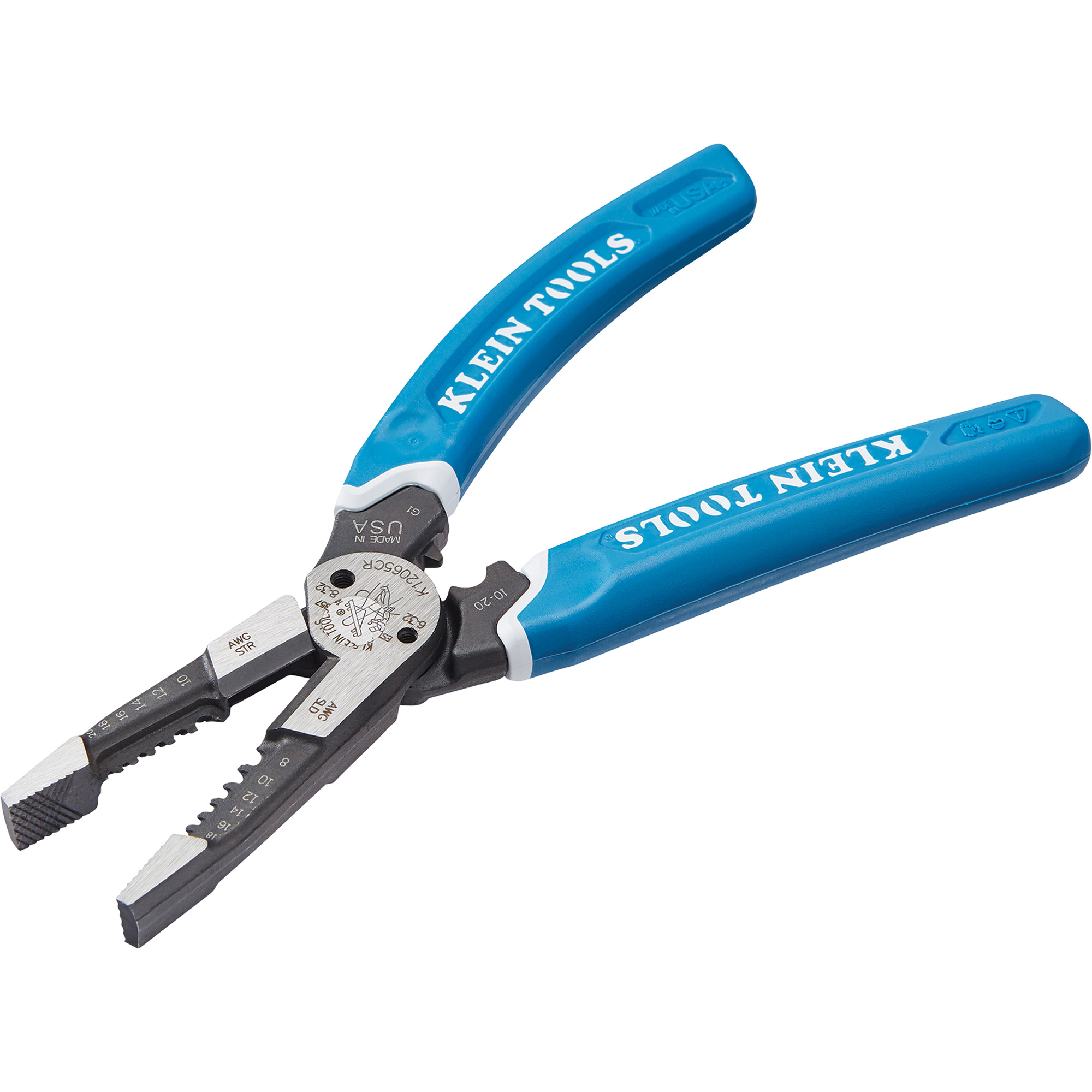 Outil polyvalent Klein-KurveMD pour dénuder, couper et sertir les fils, 8-1/4" lo, 8 - 20 AWG