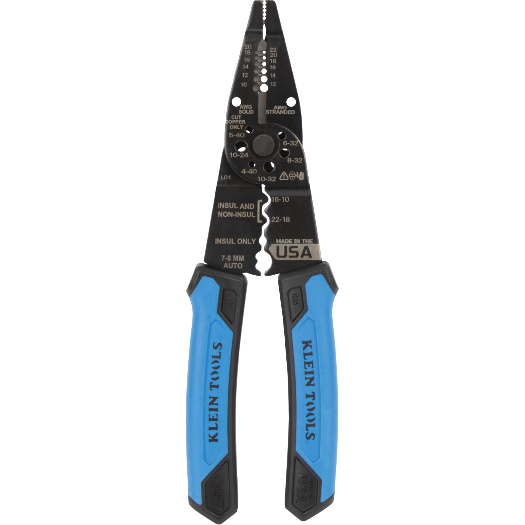 Pince à dénuder polyvalente à bec long, 8-1/4" lo, 10 - 20/12 - 22 AWG