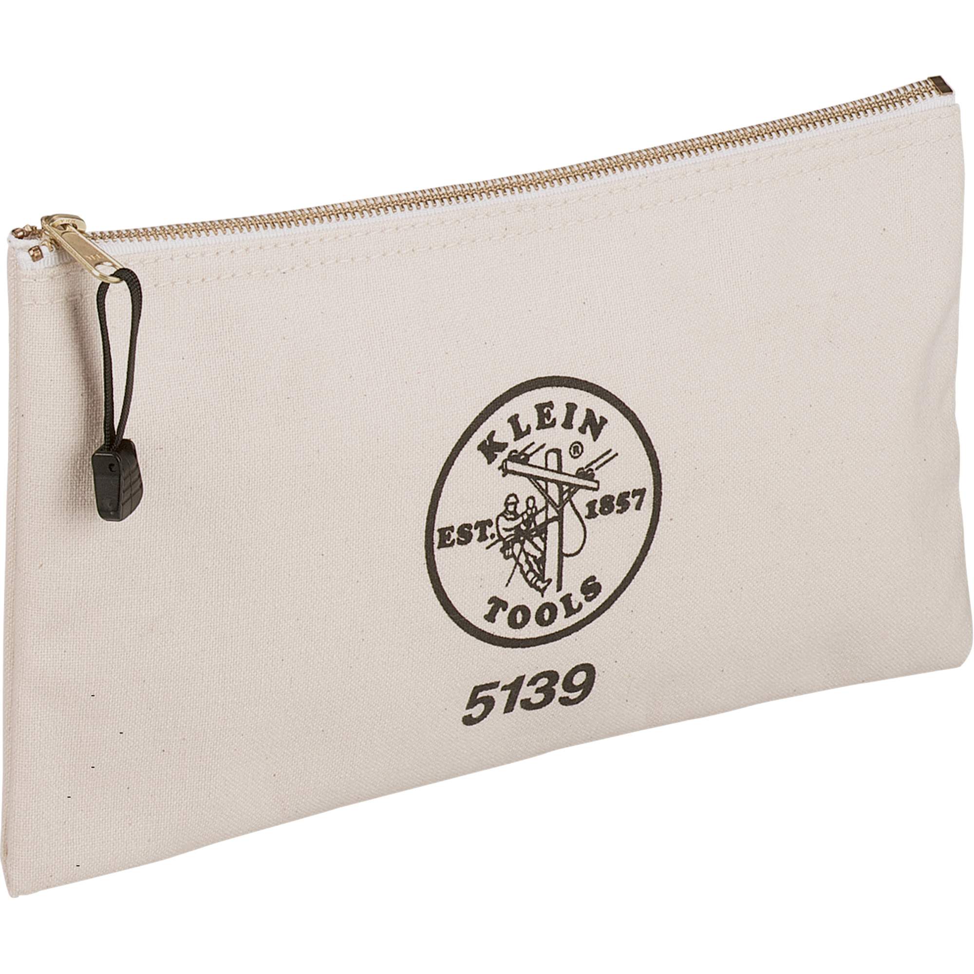 Pochette pour outils avec fermeture à glissière, Toile, 1 pochettes, Beige