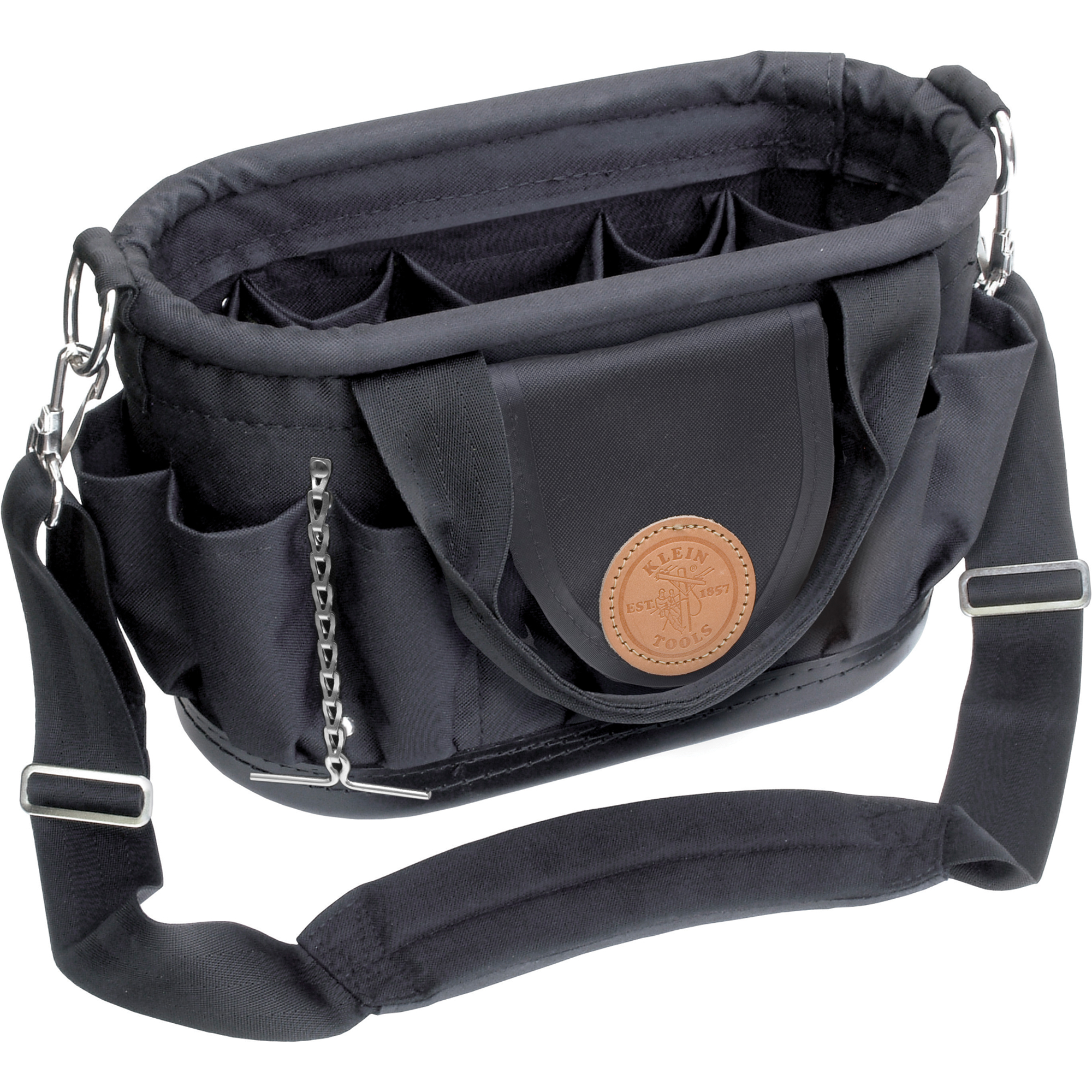 Porte-outils avec courroie d'épaule Tool ToteMC, Polyester, 17 pochettes, Noir