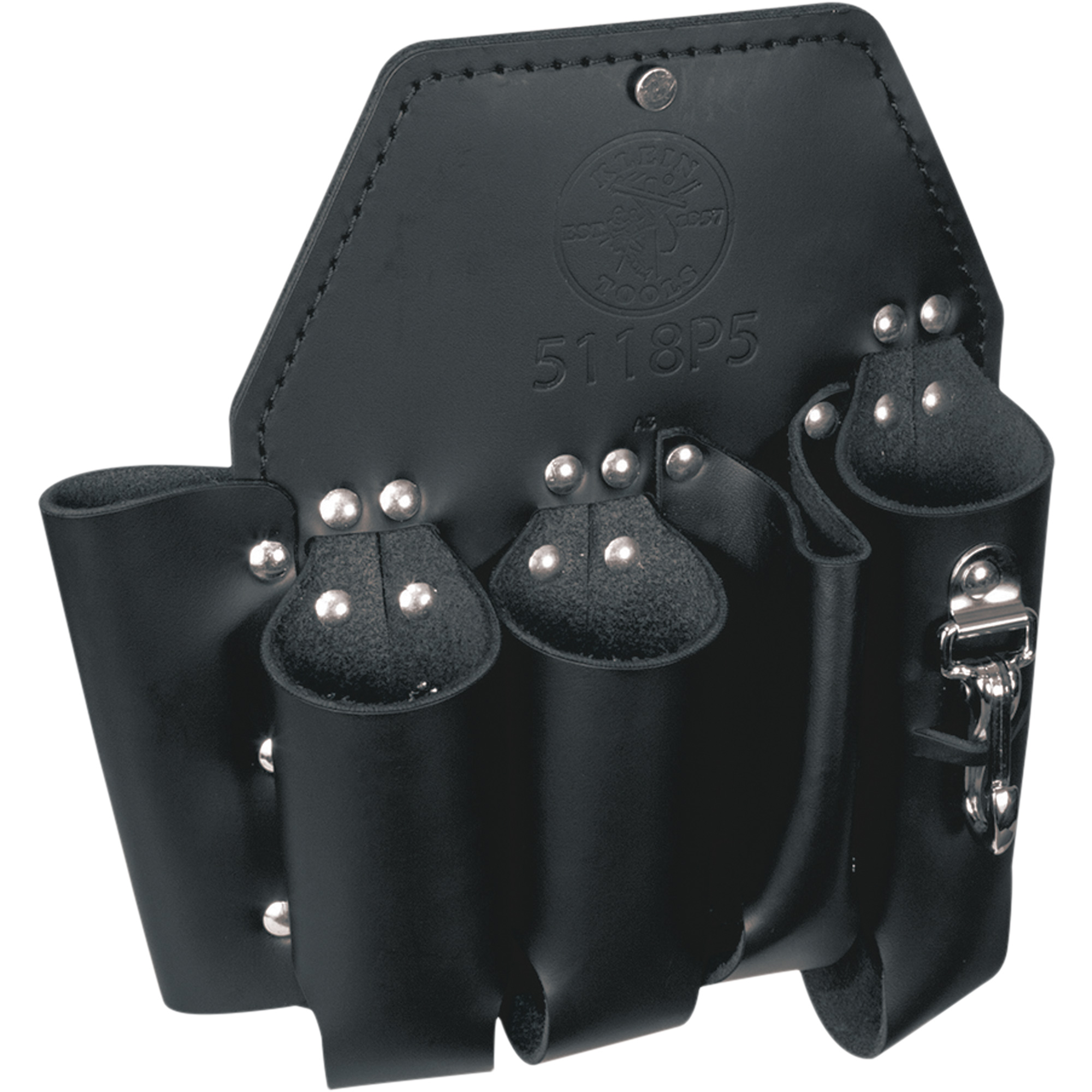 Porte-outils, Porte-outil multiple, Cuir, 5 Poches