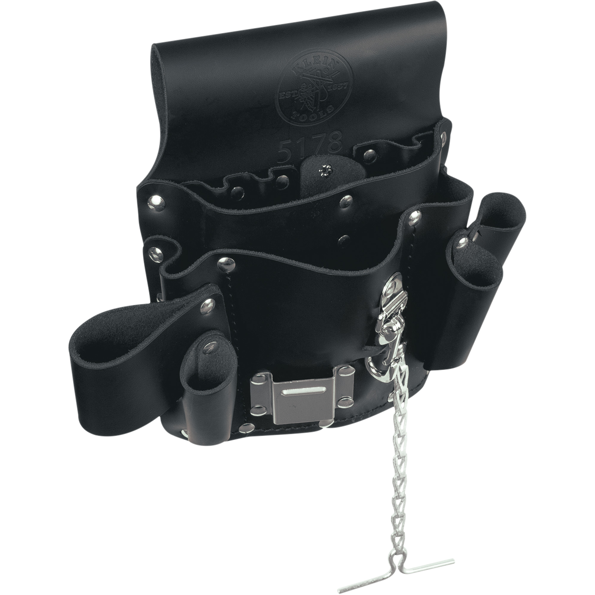 Porte-outils, Porte-outil multiple, Cuir, 8 Poches