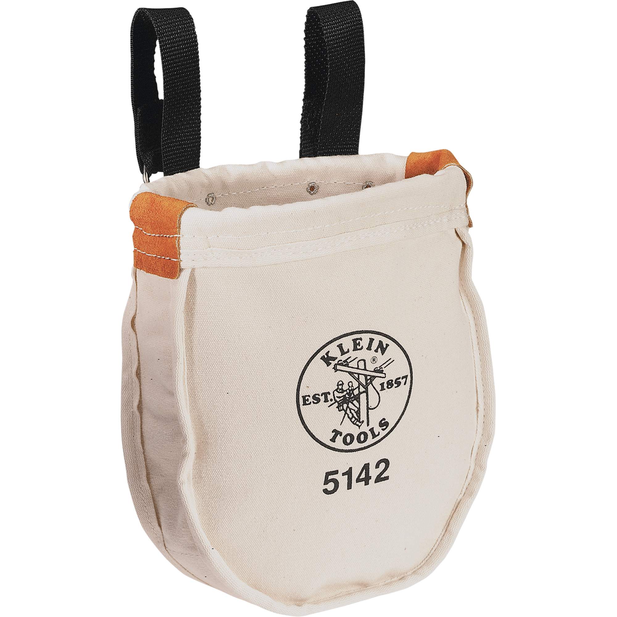 Sac à outils utilitaire avec connexion à boucle, Toile, 1 pochettes, Beige/Noir