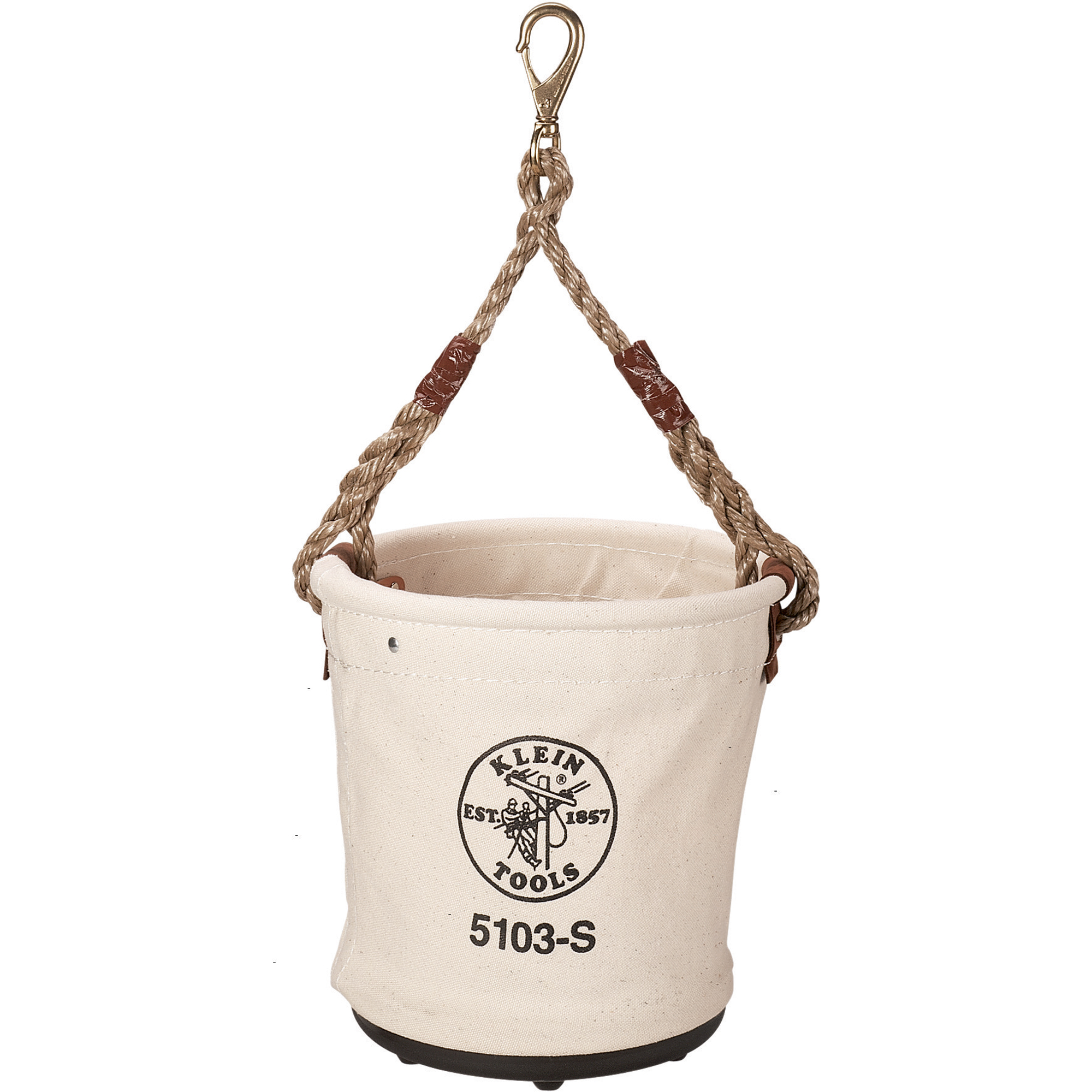 Seau à outils, 12" lo x 12" la x 12" h, Toile, Beige