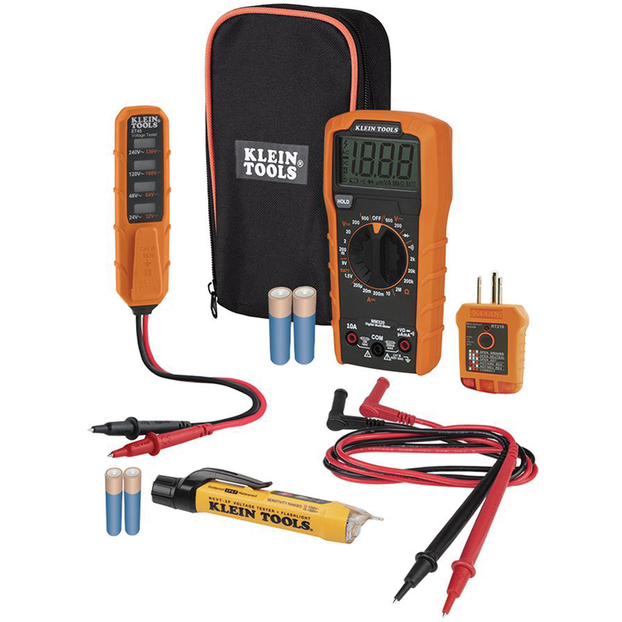 Trousse d’essai électrique avec multimètre numérique