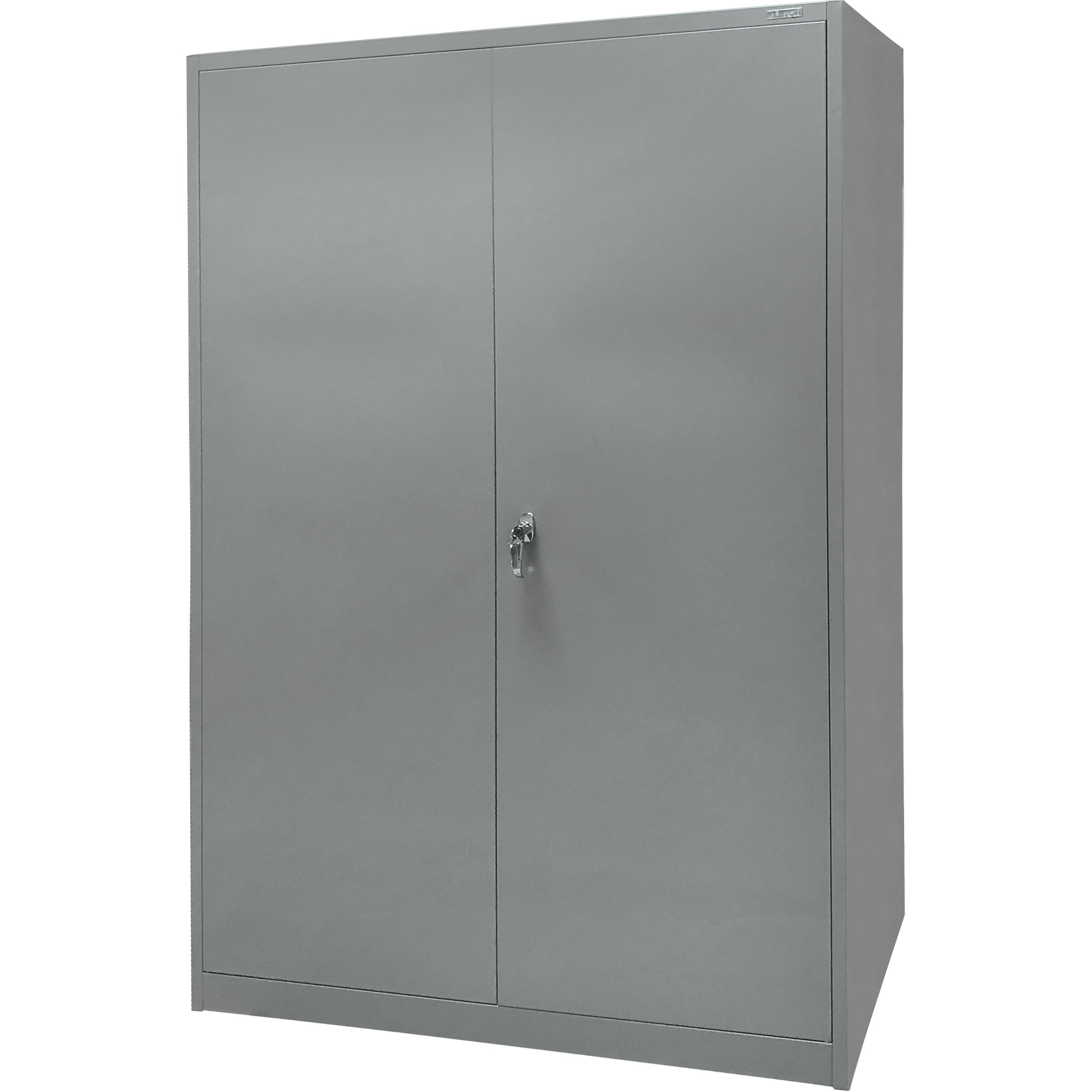 Armoire de rangement, Acier, 4 Tablettes, 78" h x 48" la x 24" P, Gris