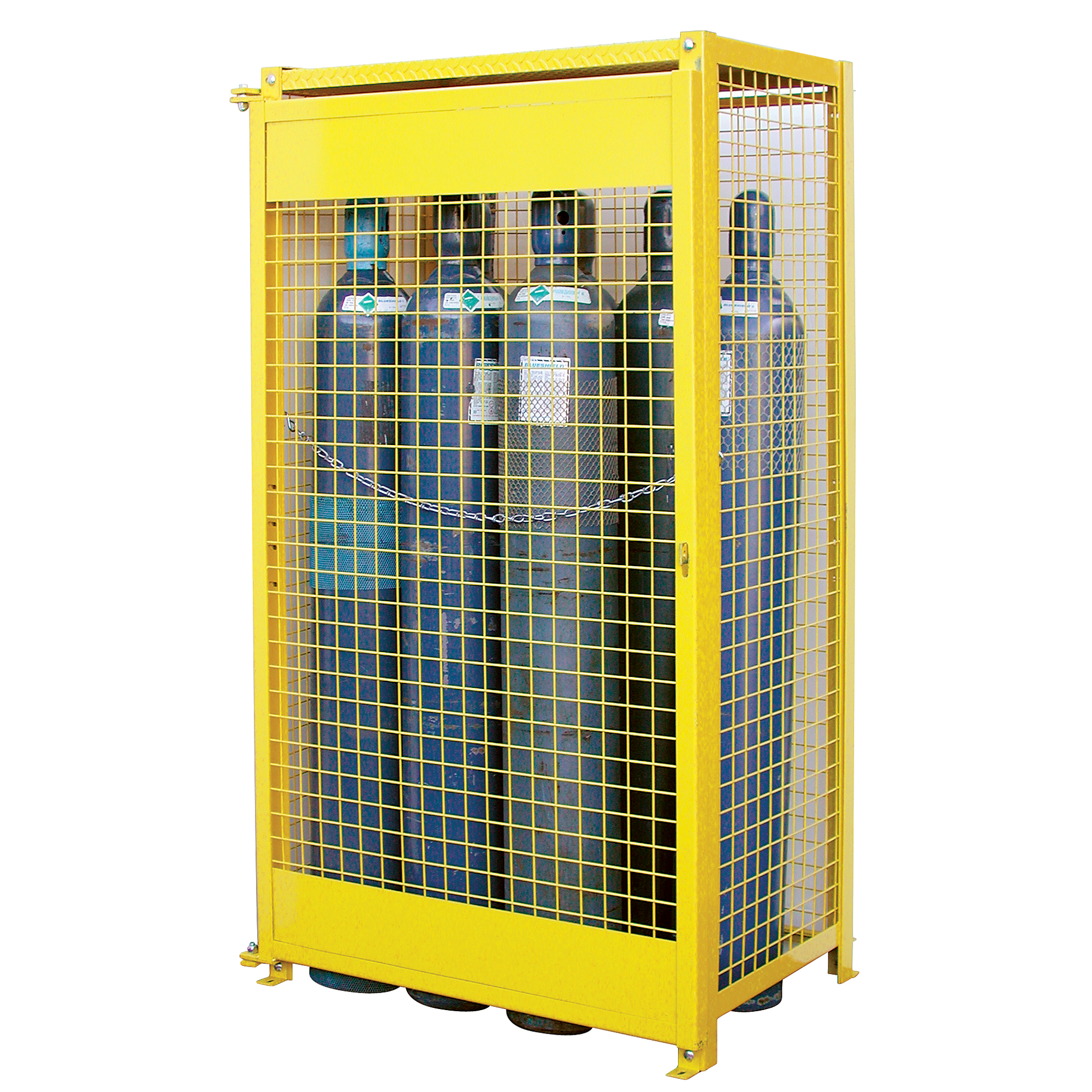 Armoires pour cylindres à gaz, nbre de bouteilles: 10, 44" , 30" , 74" , Jaune