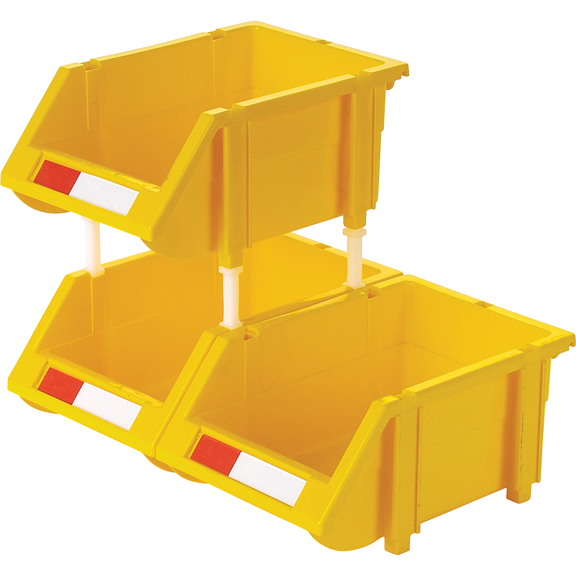 Bac empilable & à suspendre, 4-13/16" la, 3-3/16" h x 7-1/8" p, Jaune – Image 2