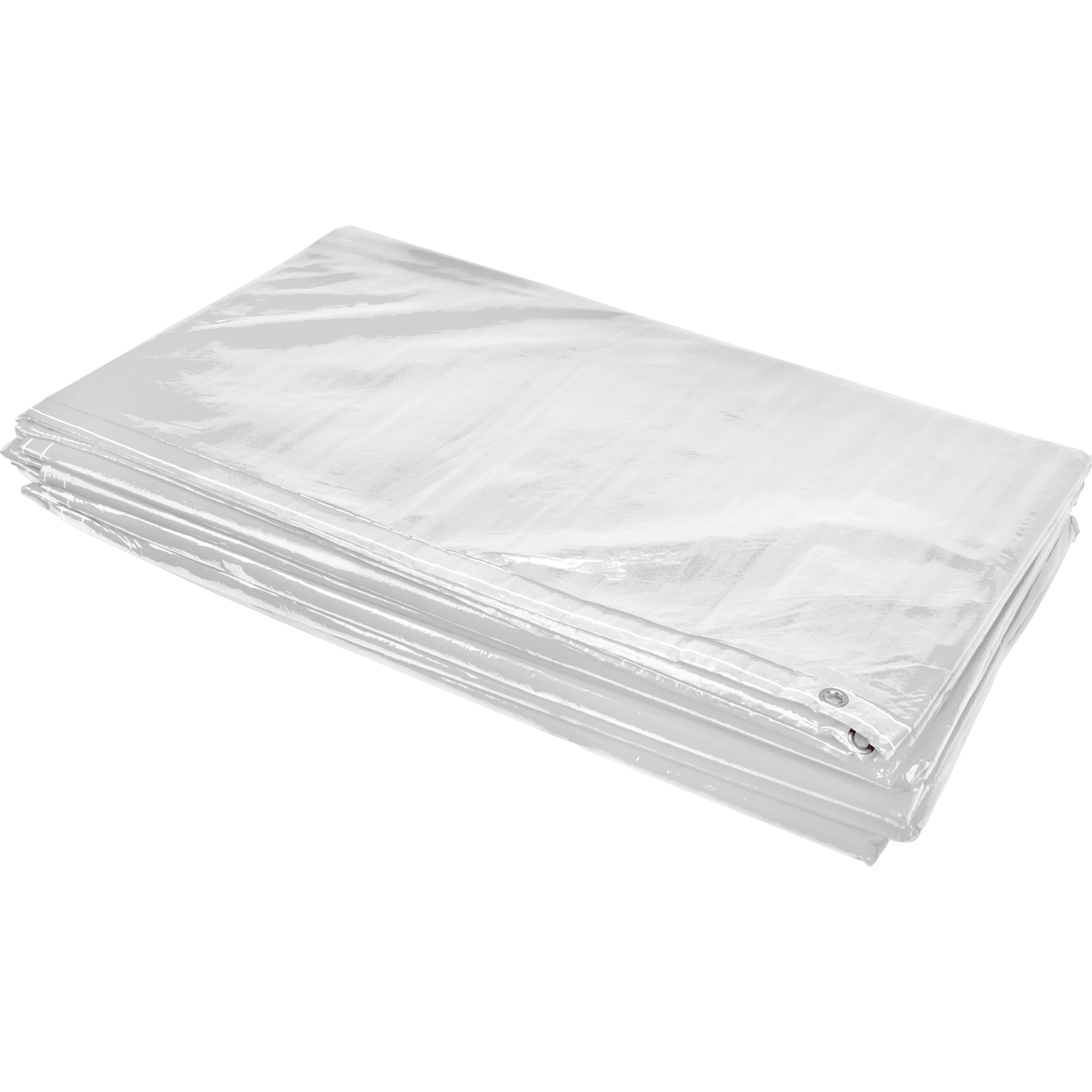 Bâche isolée, Polyéthylène, Blanc, 20' x 12' x 8 mils – Image 2