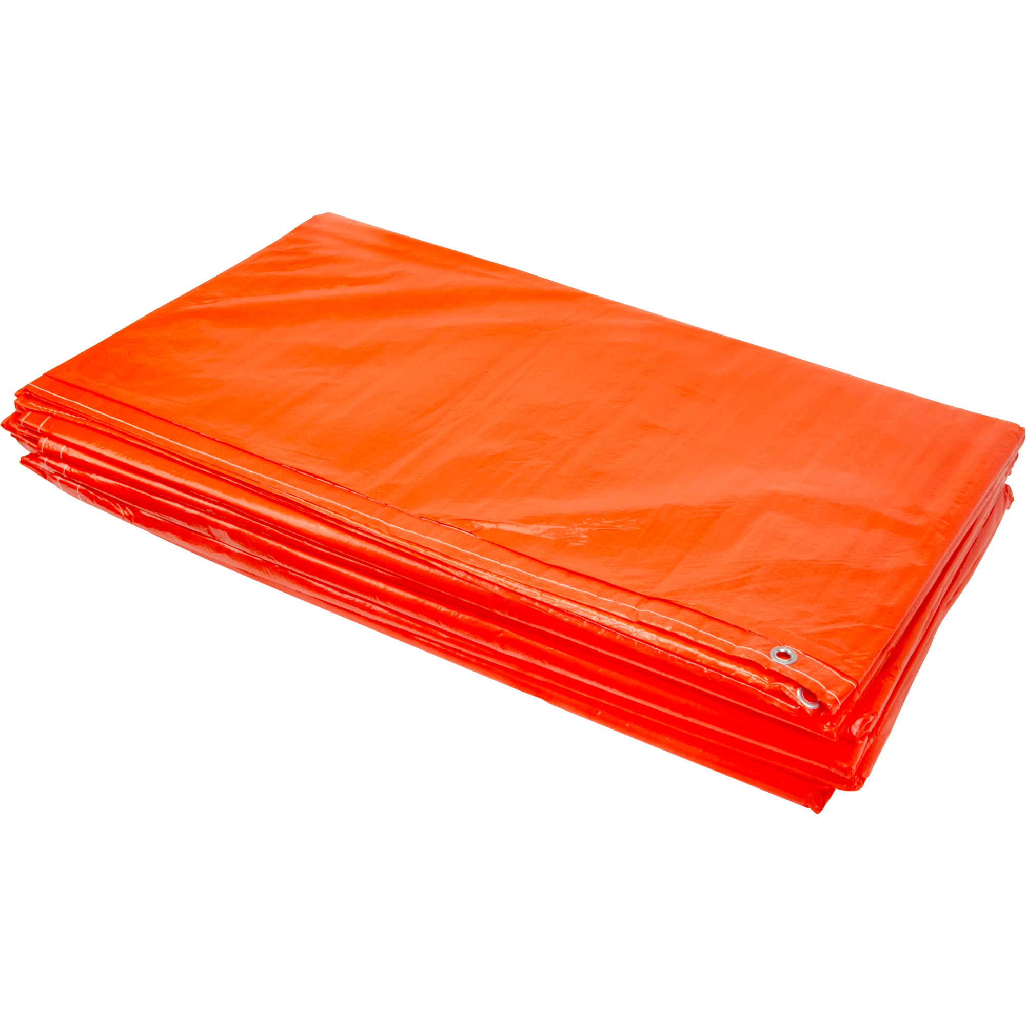Bâches isolées, Polyéthylène, Orange, 20' x 12' x 8 mils – Image 2