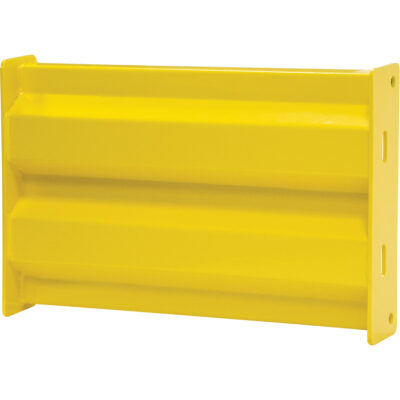 Barrière de sécurité de qualité industrielle, Acier, 103" lo x 12" h, Jaune sécurité OSHA