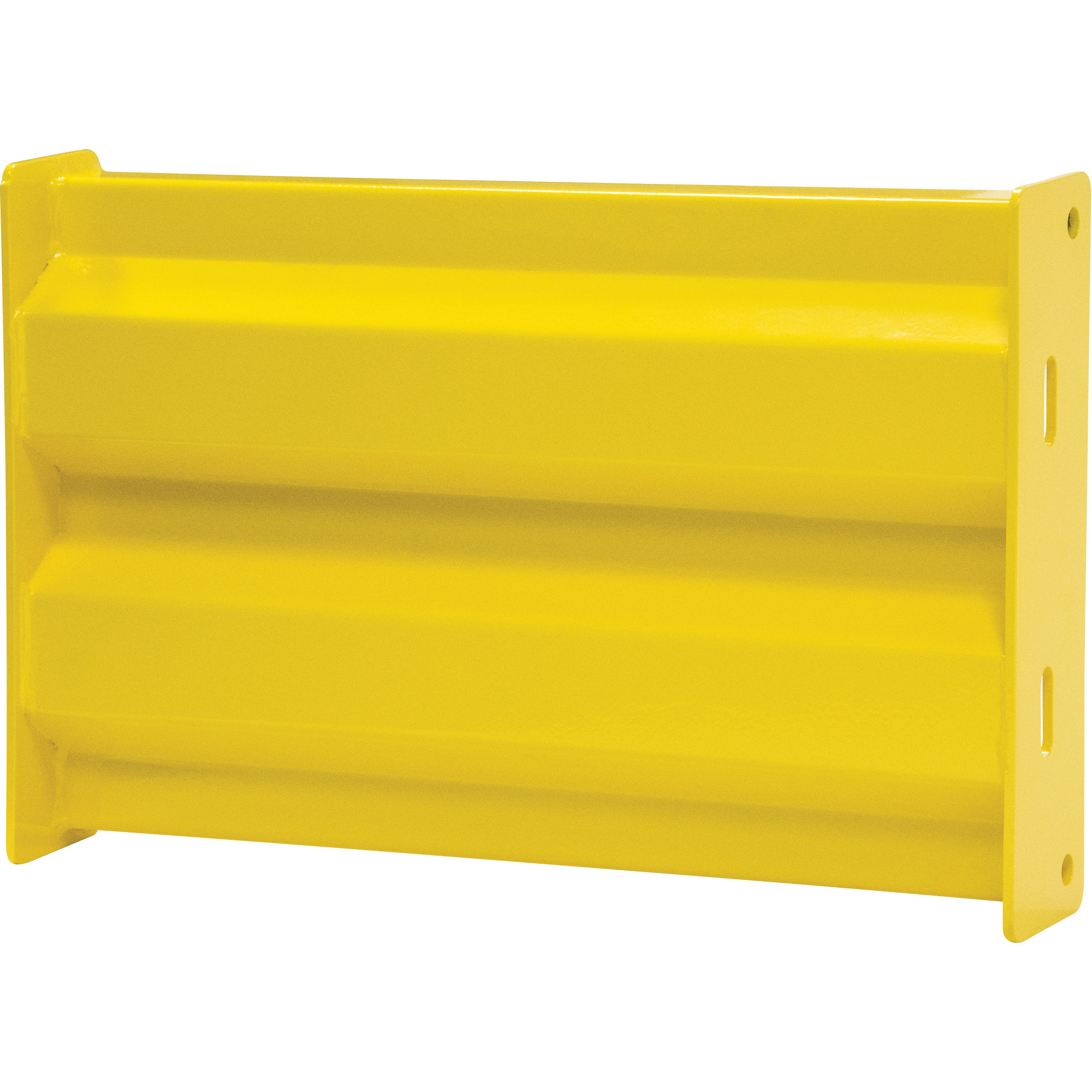 Barrière de sécurité de qualité industrielle, Acier, 103" lo x 12" h, Jaune sécurité OSHA