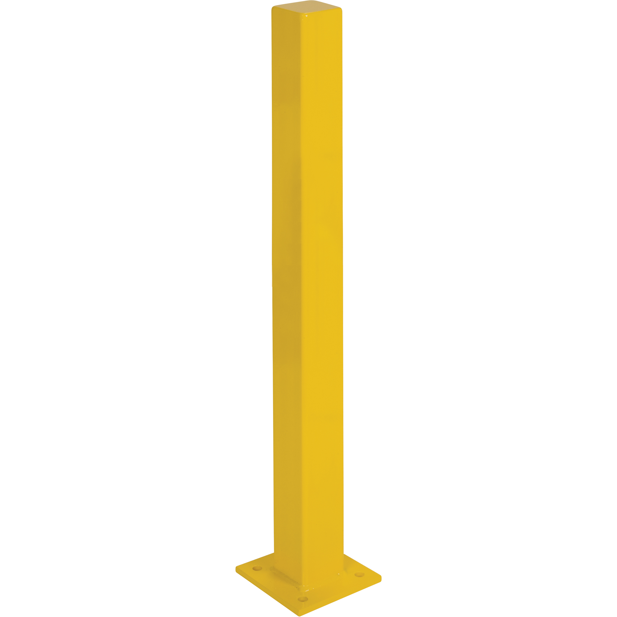 Butoirs robustes, Acier, 48" h x 4" la, Jaune