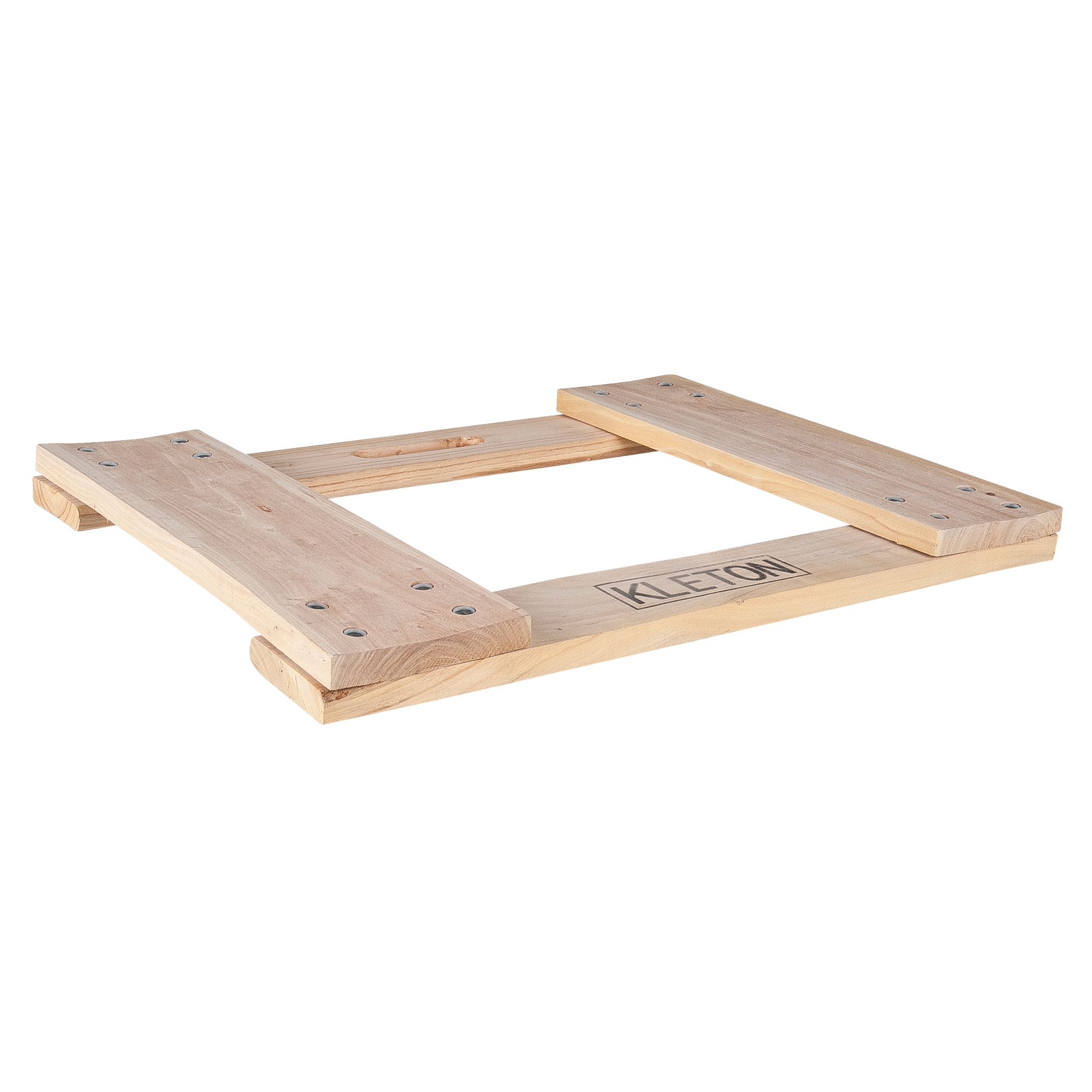 Cadre de socle roulant en bois dur, Roues en Non compris, Capacité de 900 lb, 18" la x 24" p x 1,5" h