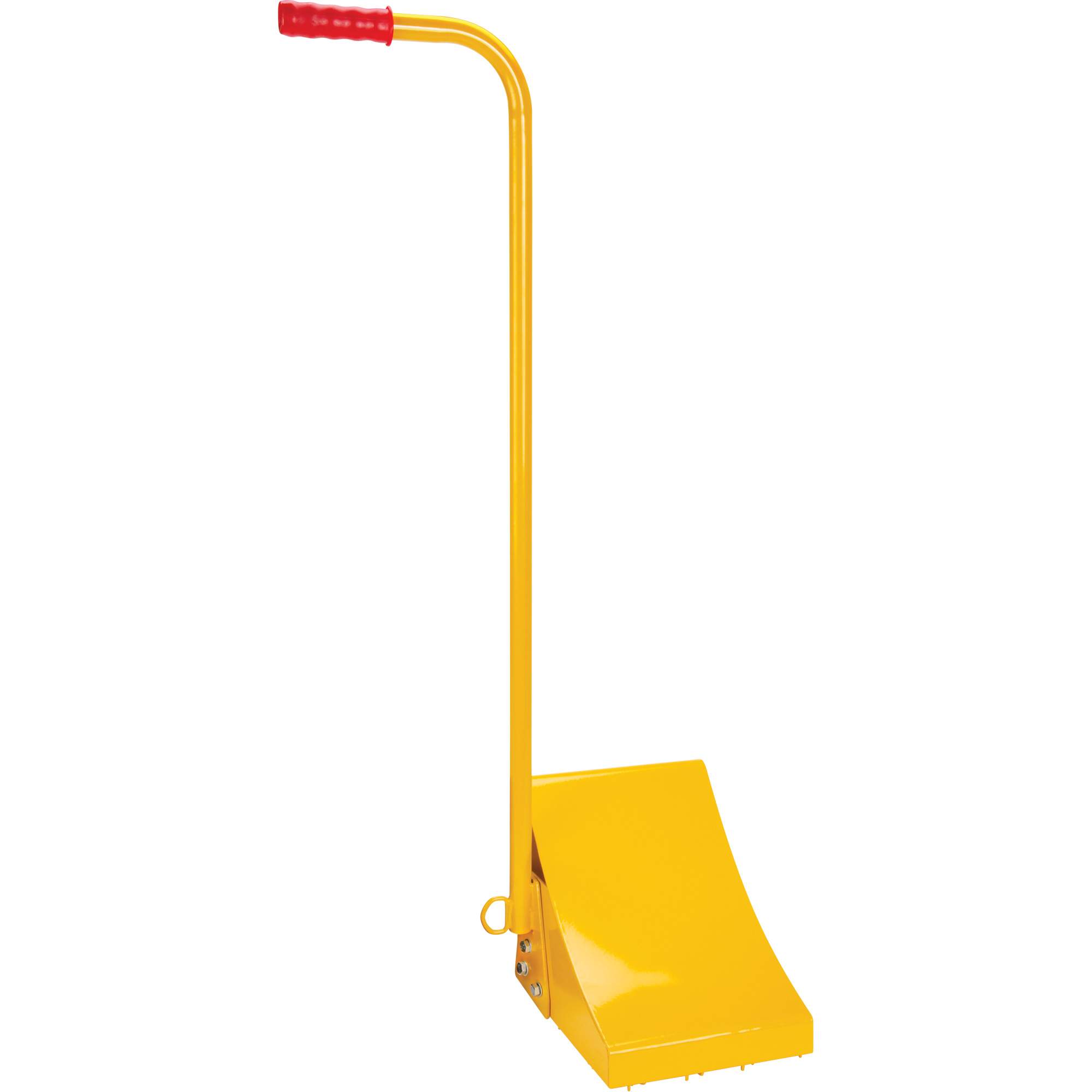 Cale de roue pour la glace avec poignée ergonomique, Acier, Jaune, 8-1/16" la x 10-5/8" p x 8-13/16" h