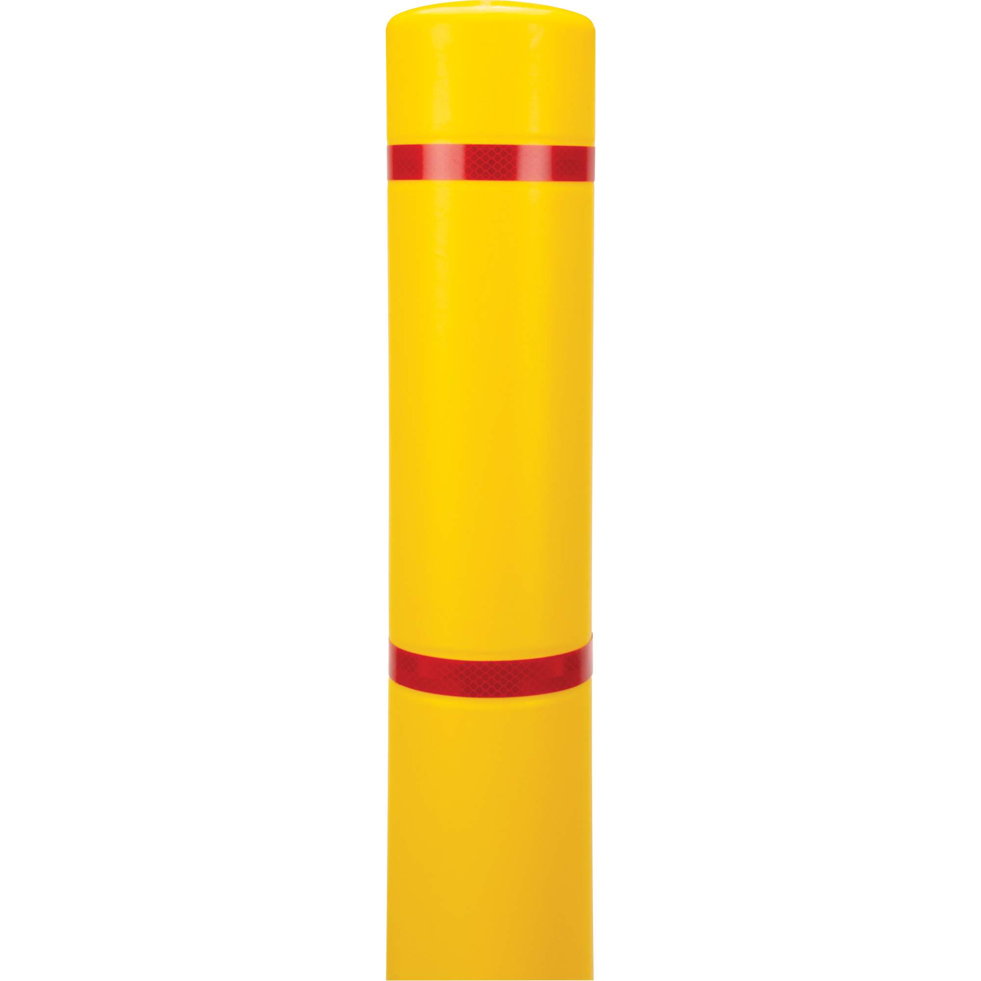 Capuchon en polyéthylène pour borne de protection, 4-1/2" dia. x 64" l, Rouge/Jaune – Image 3