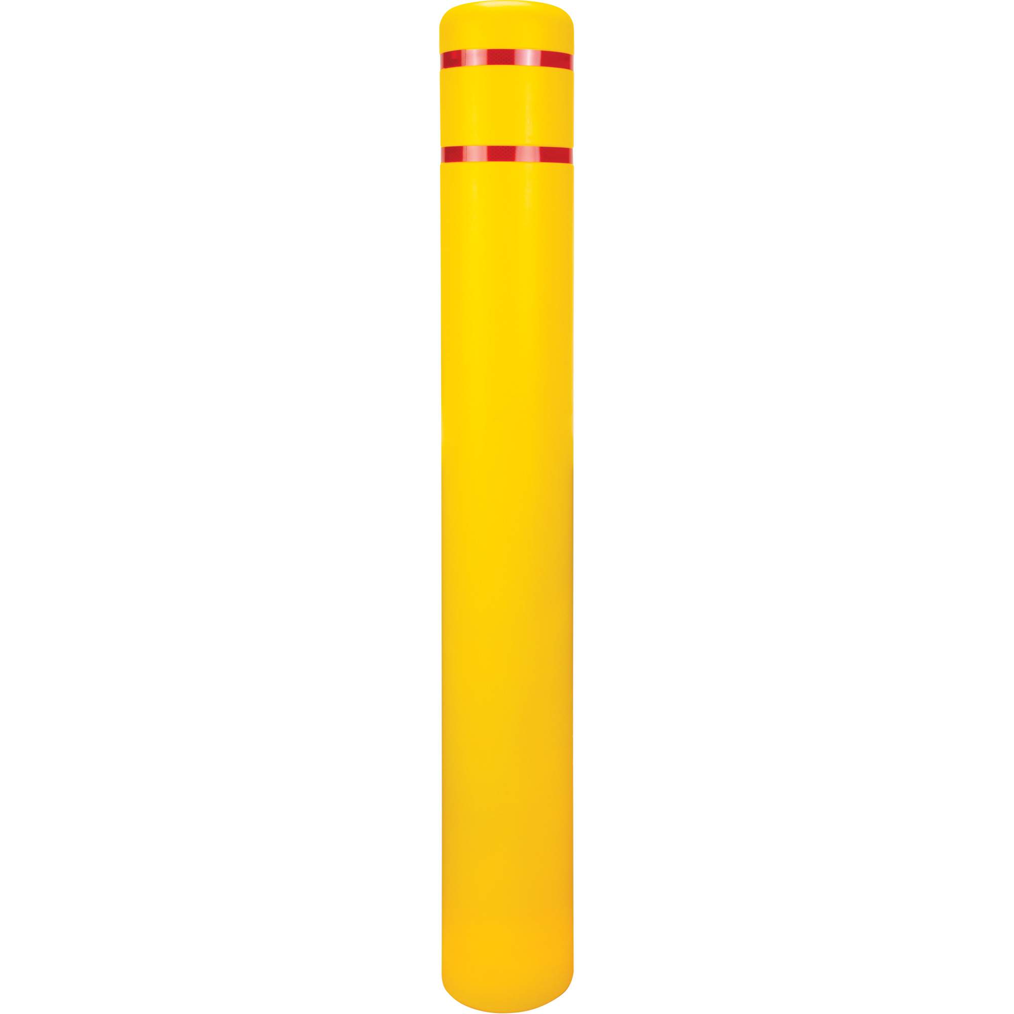 Capuchon en polyéthylène pour borne de protection, 6-5/8" dia. x 52" l, Rouge/Jaune