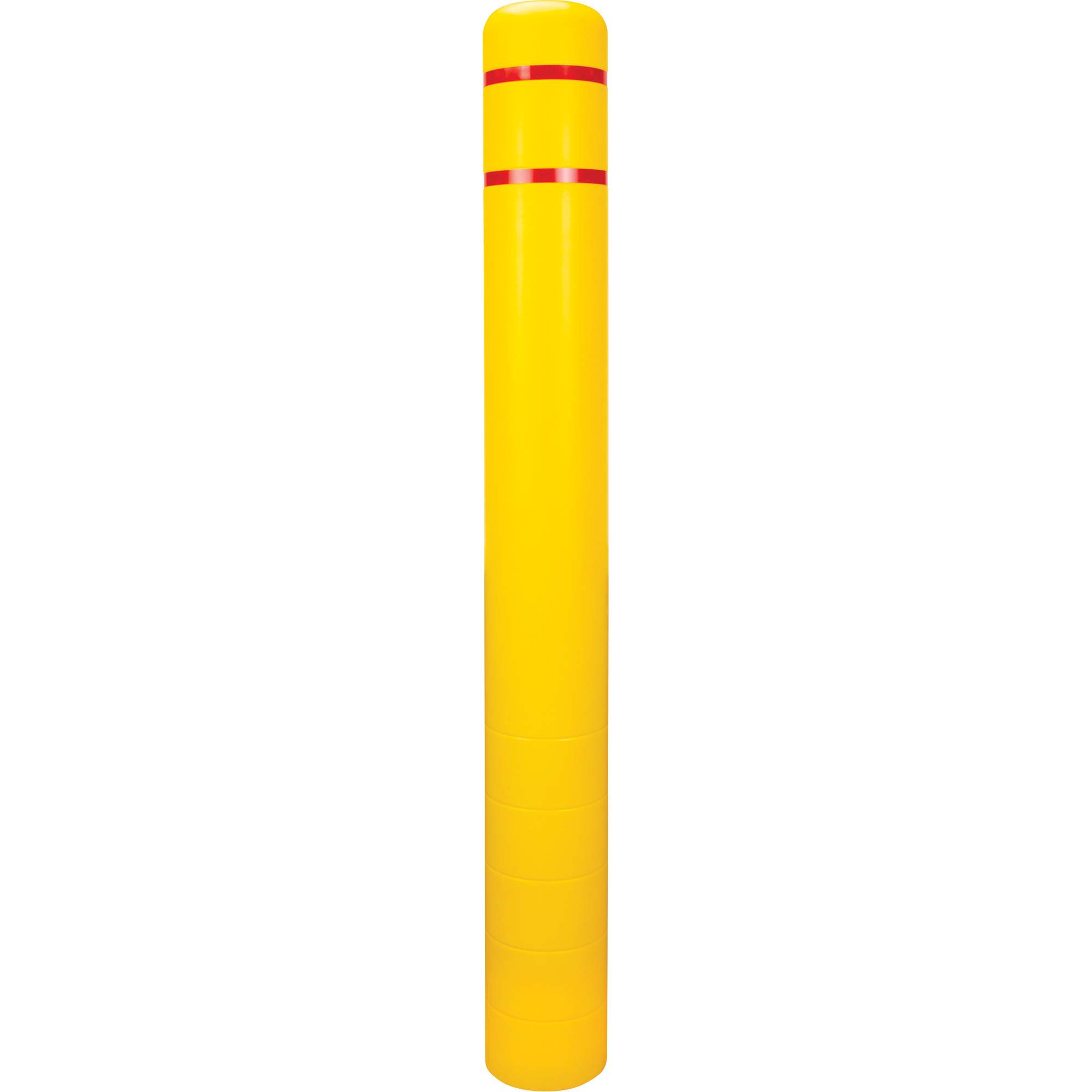 Capuchon en polyéthylène pour borne de protection, 6-5/8" dia. x 60" l, Rouge/Jaune