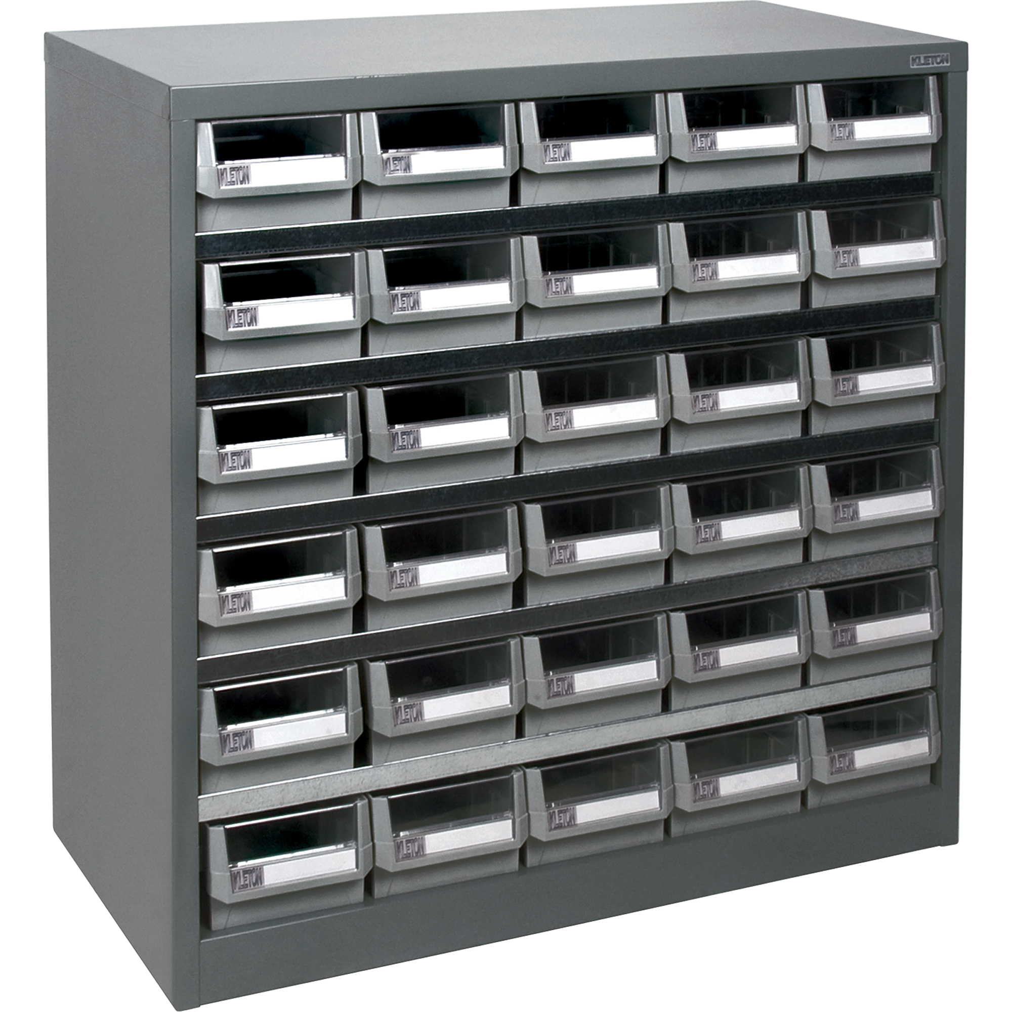 Casier robuste pour pièces KPC-HD, Acier galvanisé, 30 tiroirs, 34-3/5" x 15-7/10" x 34-3/5", Gris