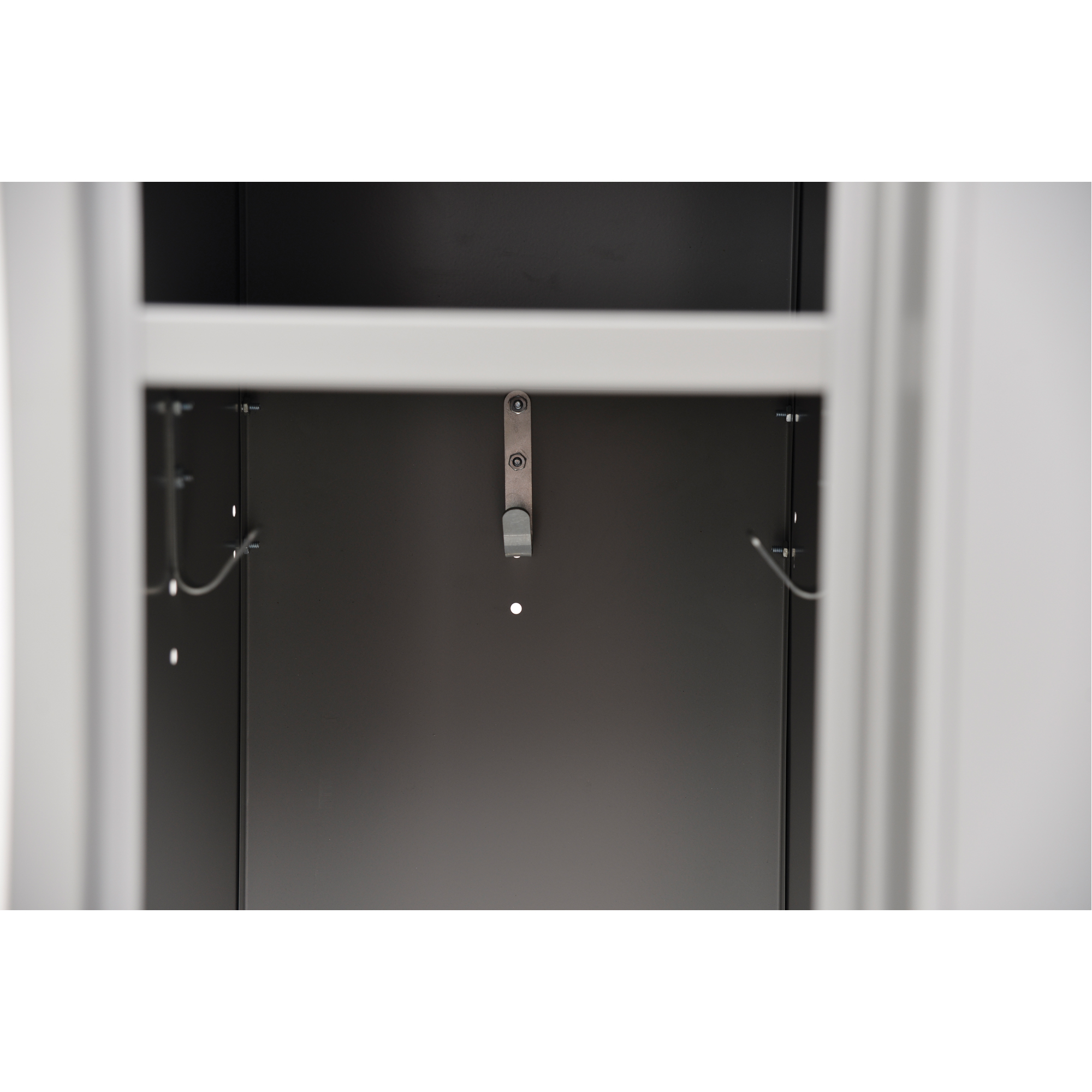 Casiers assemblés, 2 niveaux, 12" x 18" x 72", Acier, Gris, Rivet (assemblé) – Image 2