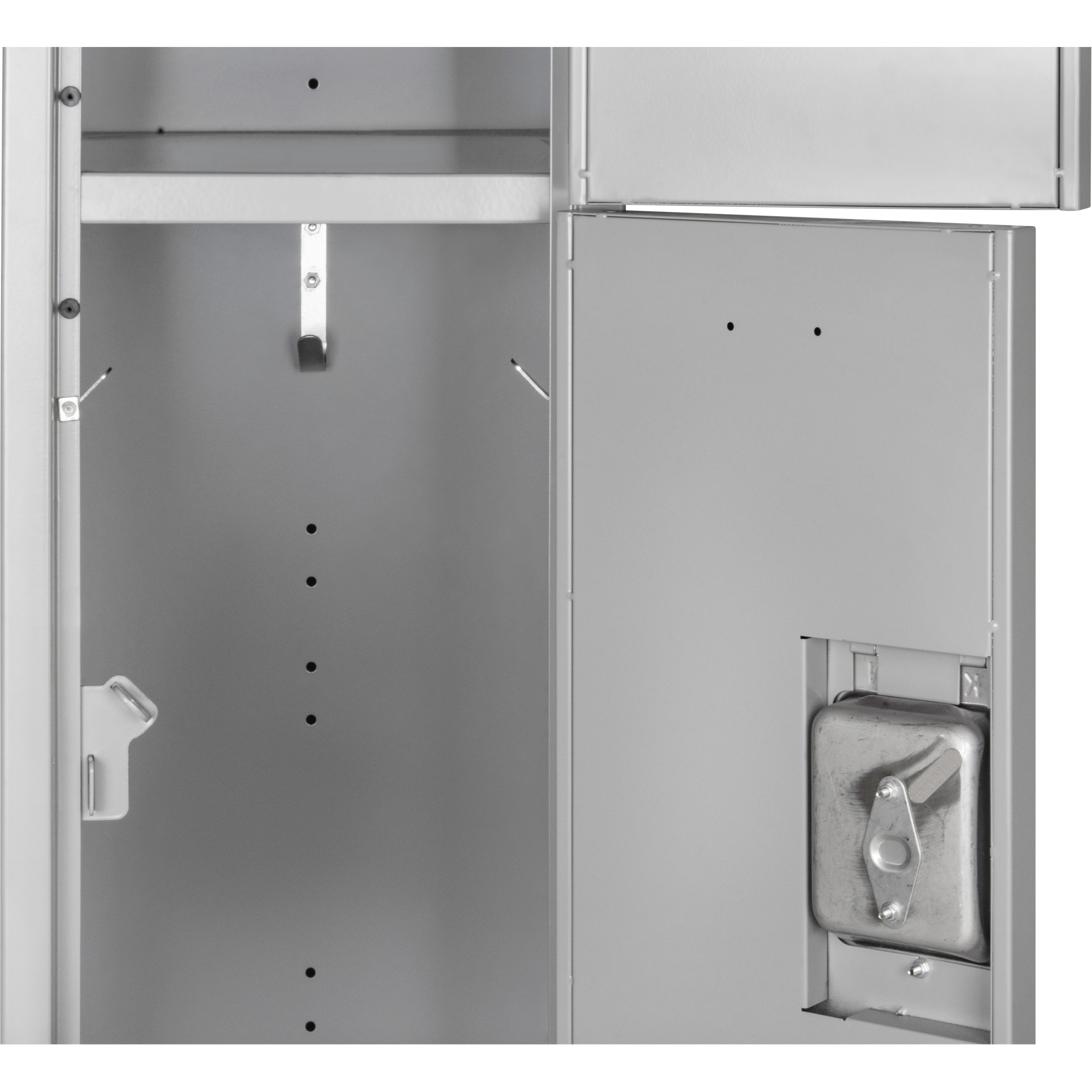 Casiers, 3 niveaux, Bloc de 3, 36" x 18" x 72", Acier, Gris, Démonté – Image 2