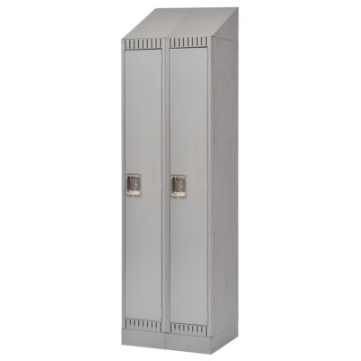 Casiers assemblés, Bloc de 2, 24" x 18" x 72", Acier, Gris, Rivet (assemblé)