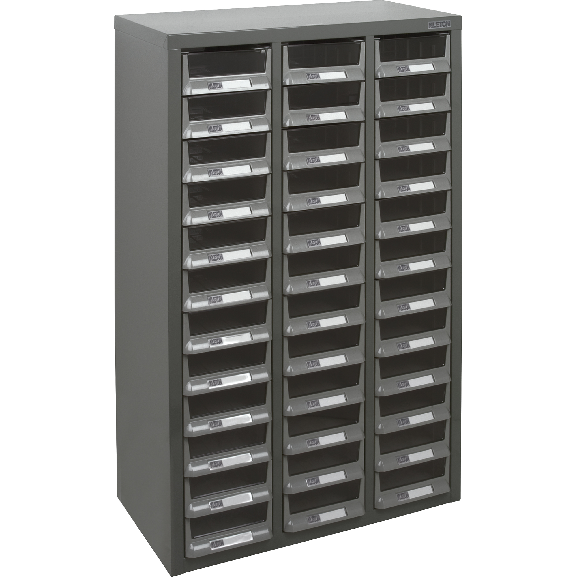 Casiers pour pièces KPC-100 , Acier galvanisé, 36 tiroirs, 23" x 11-2/5" x 36-9/10", Gris