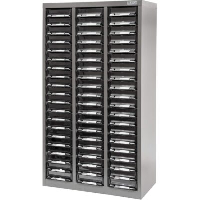 Casiers pour pièces KPC-300, Acier galvanisé, 60 tiroirs, 21-3/10" x 10-2/5" x 36-9/10", Gris